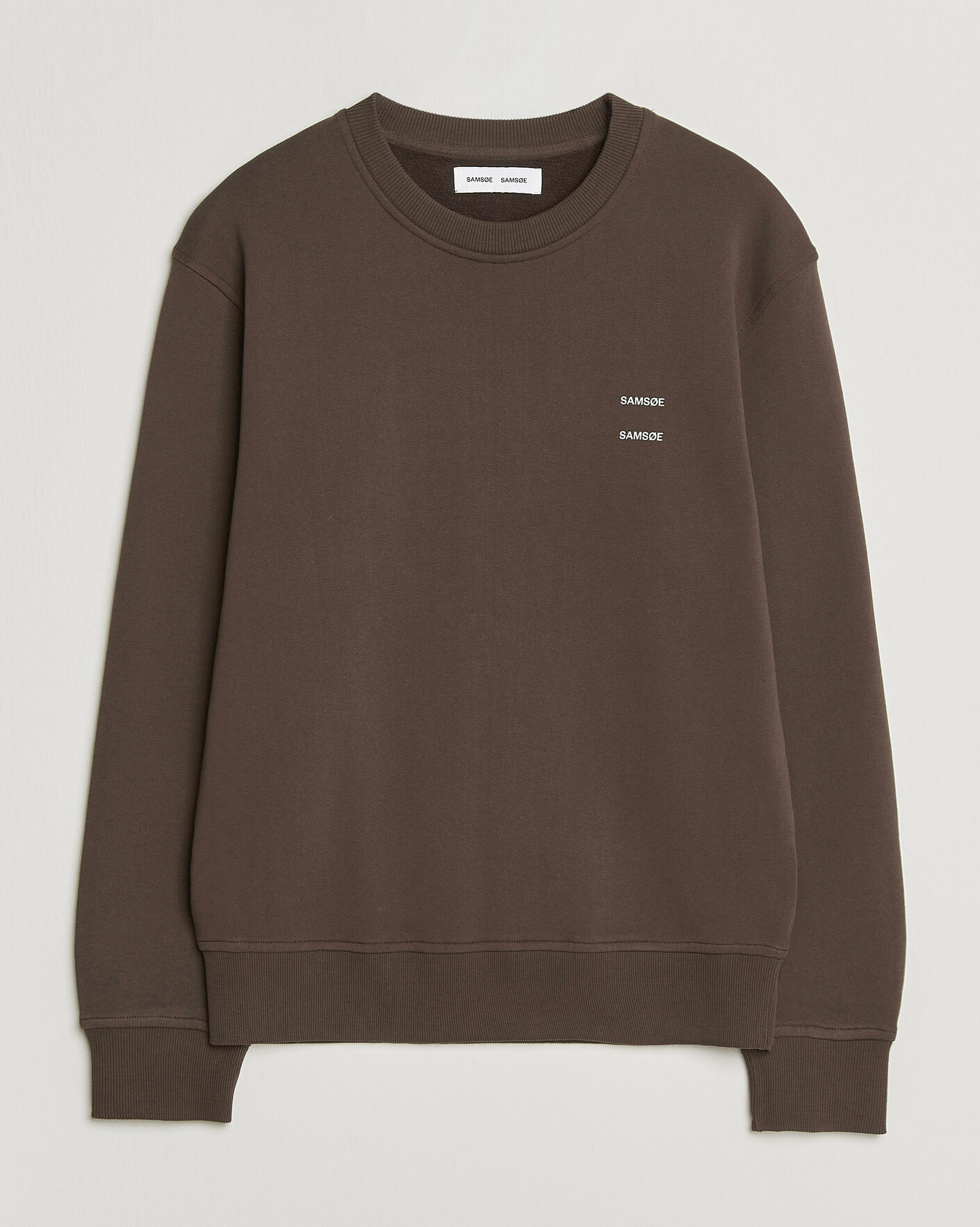 Uomini | Maglieria | Samsøe Samsøe | Joel Organic Cotton Sweatshirt Turkish Coffee