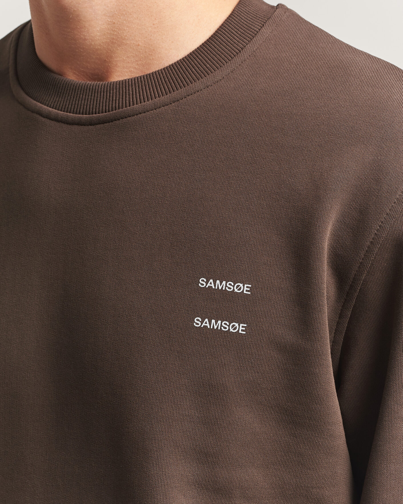 Uomini | Maglieria | Samsøe Samsøe | Joel Organic Cotton Sweatshirt Turkish Coffee