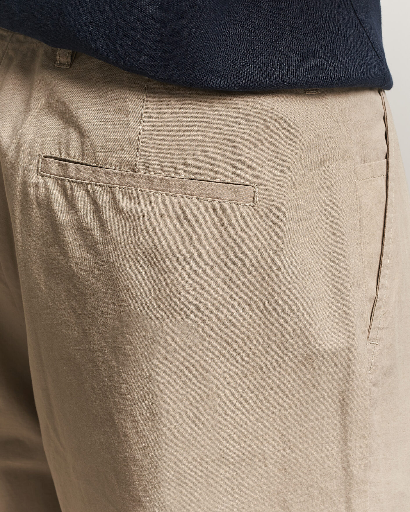 Uomini | Pantaloni | Samsøe Samsøe | Valentin Cotton/Linen Pleated Trousers Aluminum
