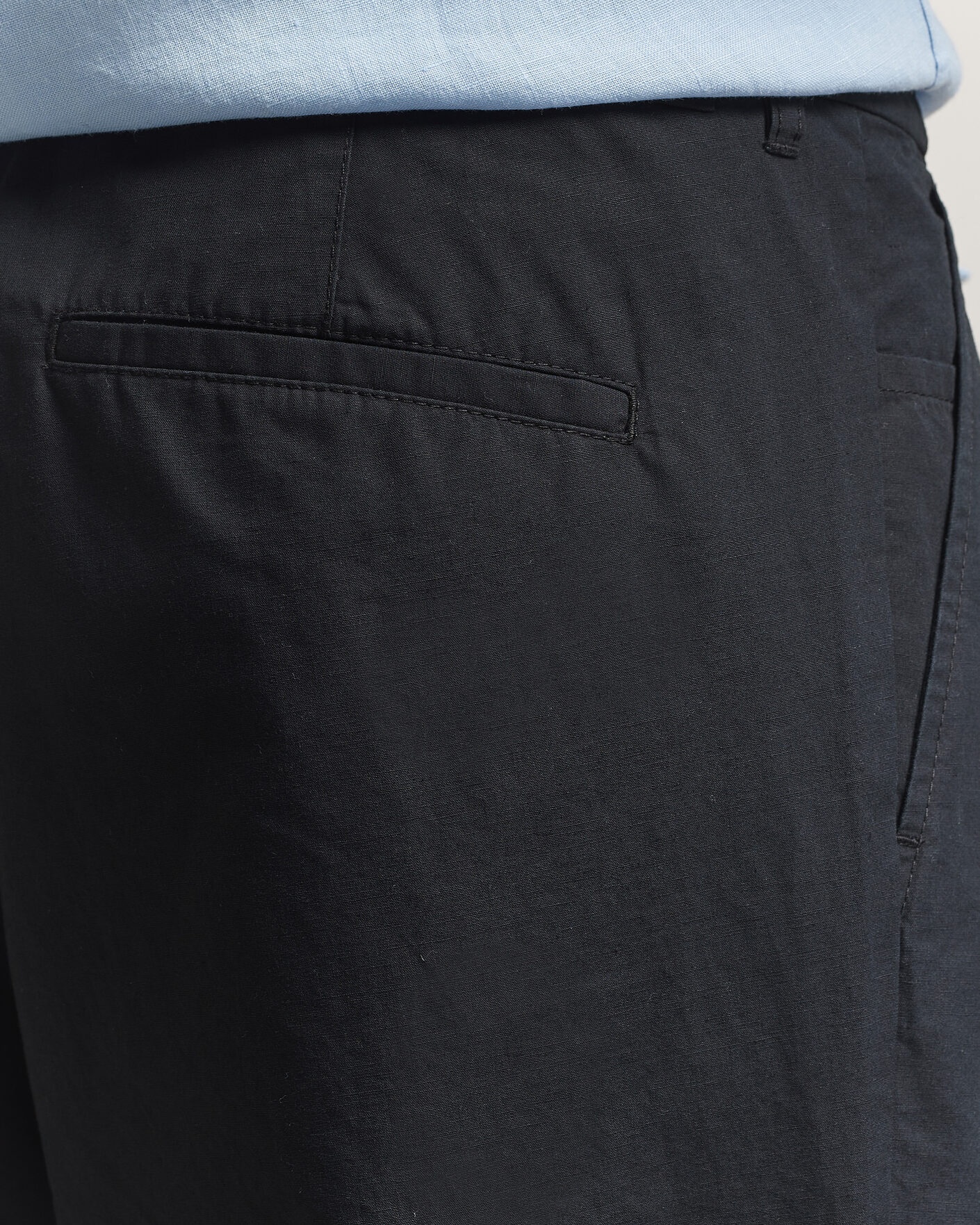 Uomini | Pantaloni | Samsøe Samsøe | Valentin Cotton/Linen Pleated Trousers Black