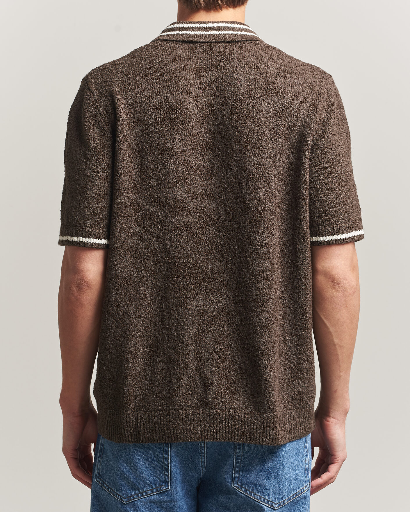 Uomini | Polo | Samsøe Samsøe | Pedro Knitted Polo Turkish Coffee