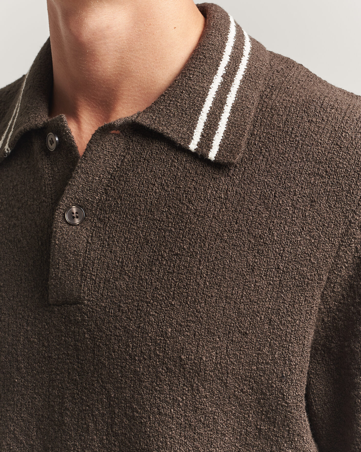 Uomini | Polo | Samsøe Samsøe | Pedro Knitted Polo Turkish Coffee