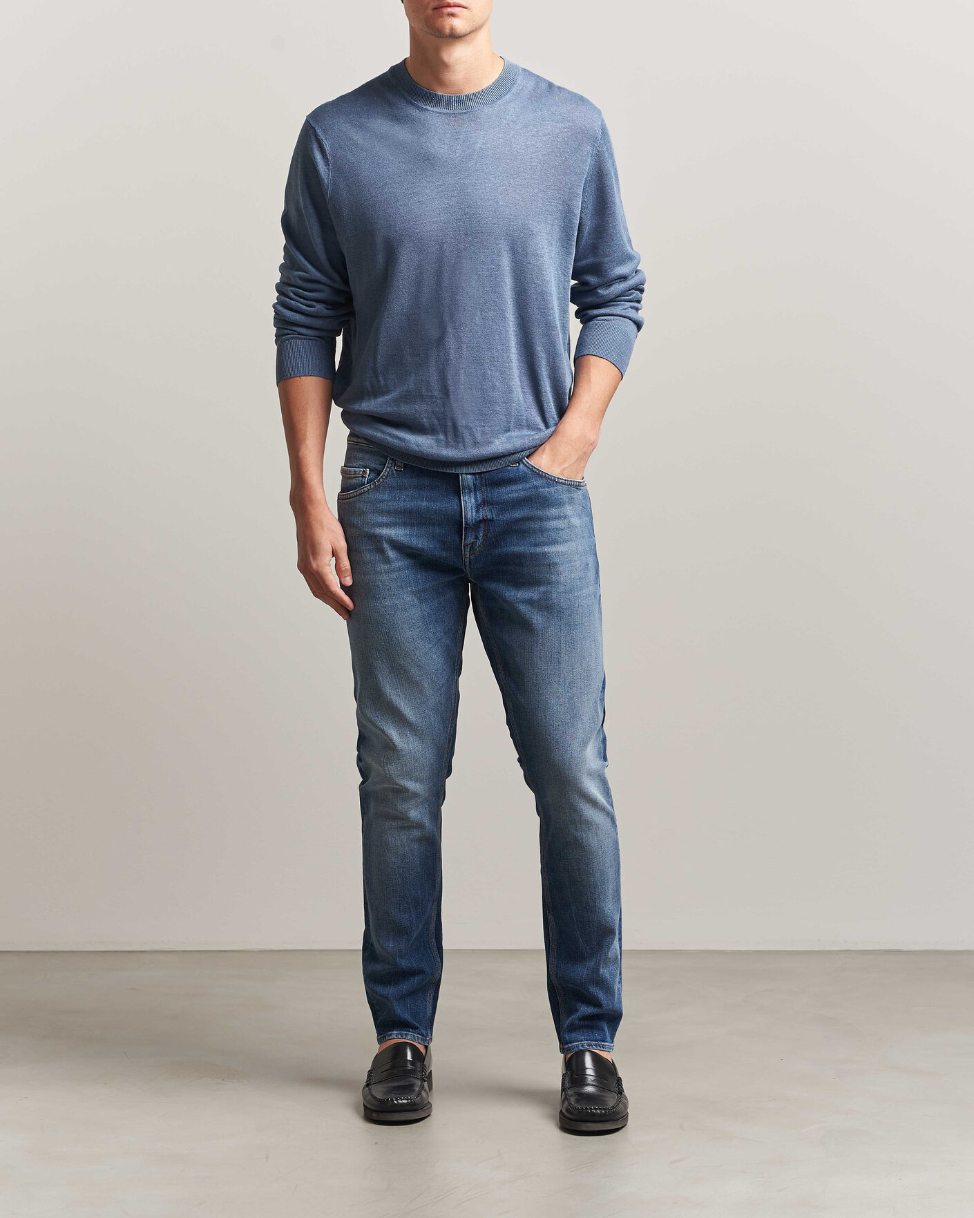 Uomini | Pantaloni | Tiger of Sweden | Pistolero Jeans Medium Blue