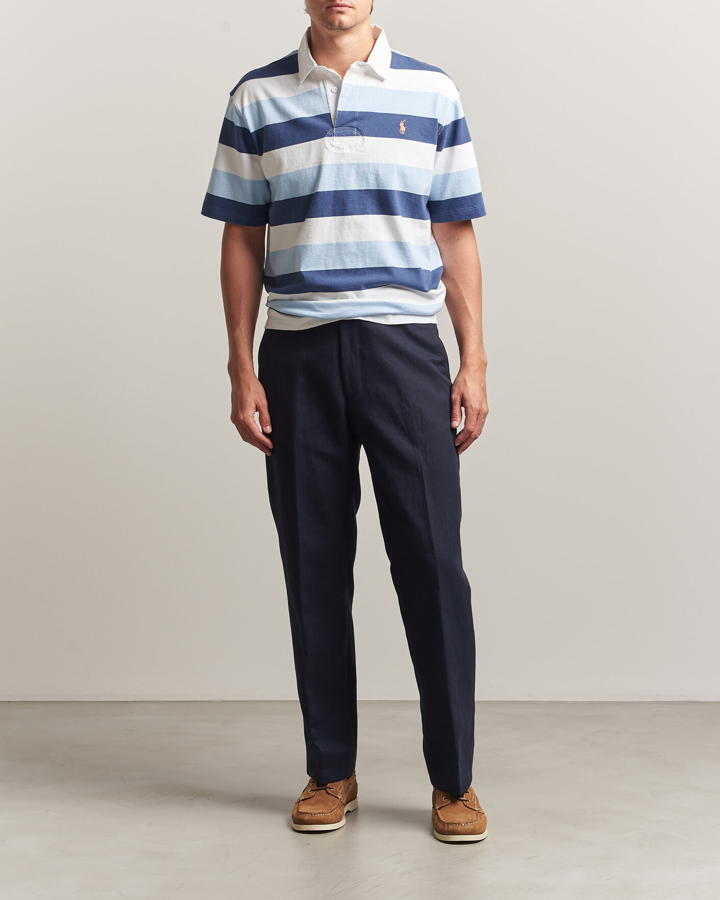 Uomini | Polo | Polo Ralph Lauren | Block Stripe Polo Office Blue
