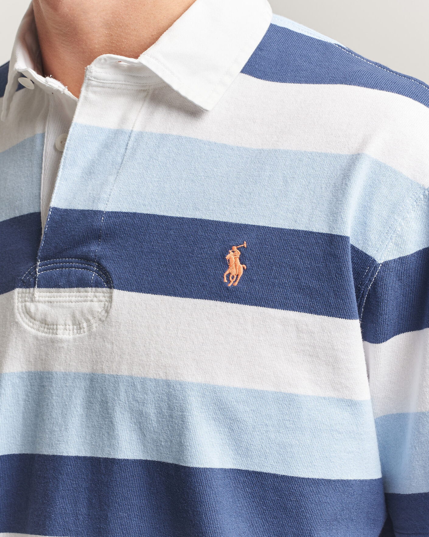 Uomini | Polo | Polo Ralph Lauren | Block Stripe Polo Office Blue
