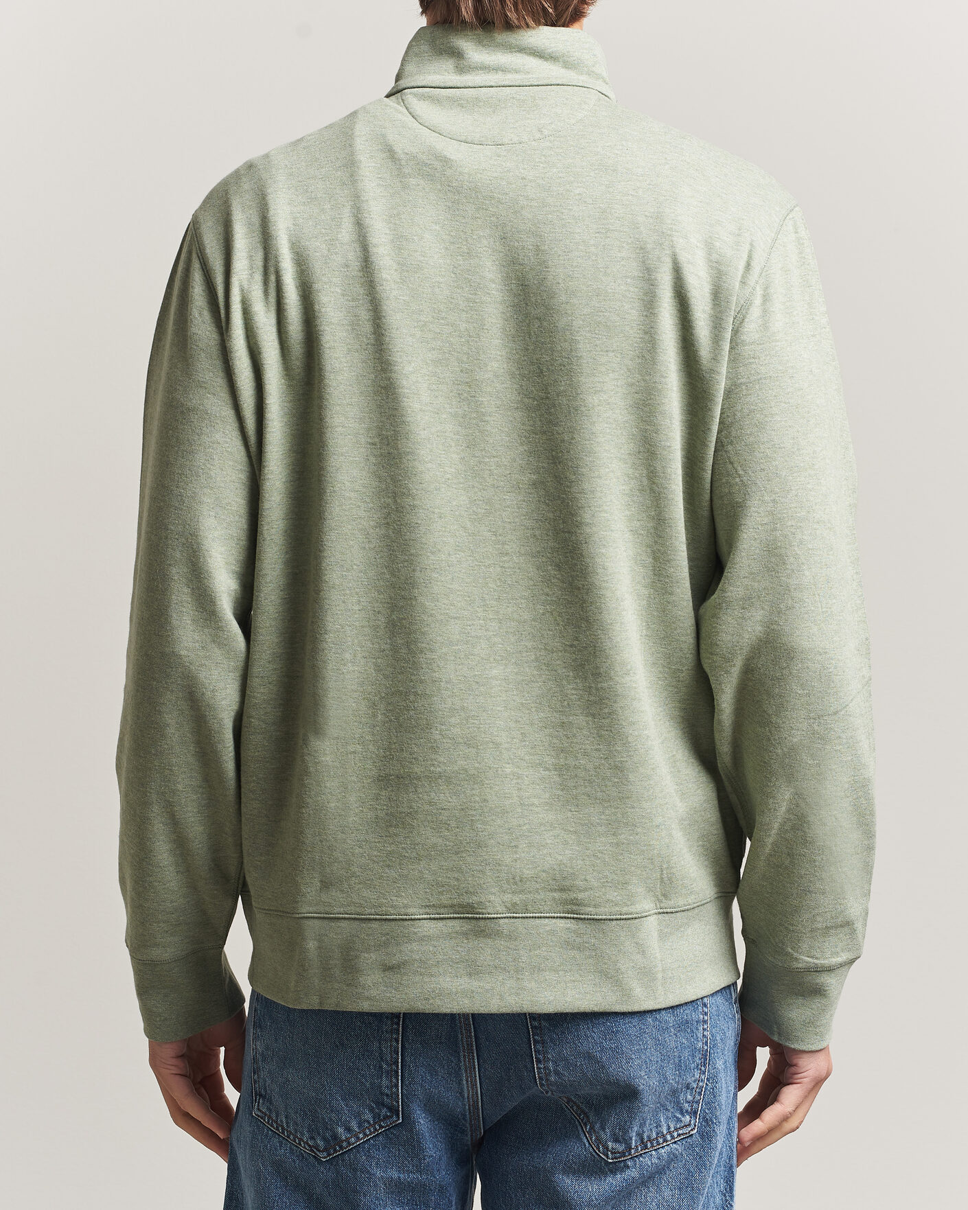 Uomini | Maglieria | Polo Ralph Lauren | Double Knit Half Zip Greenery Heather