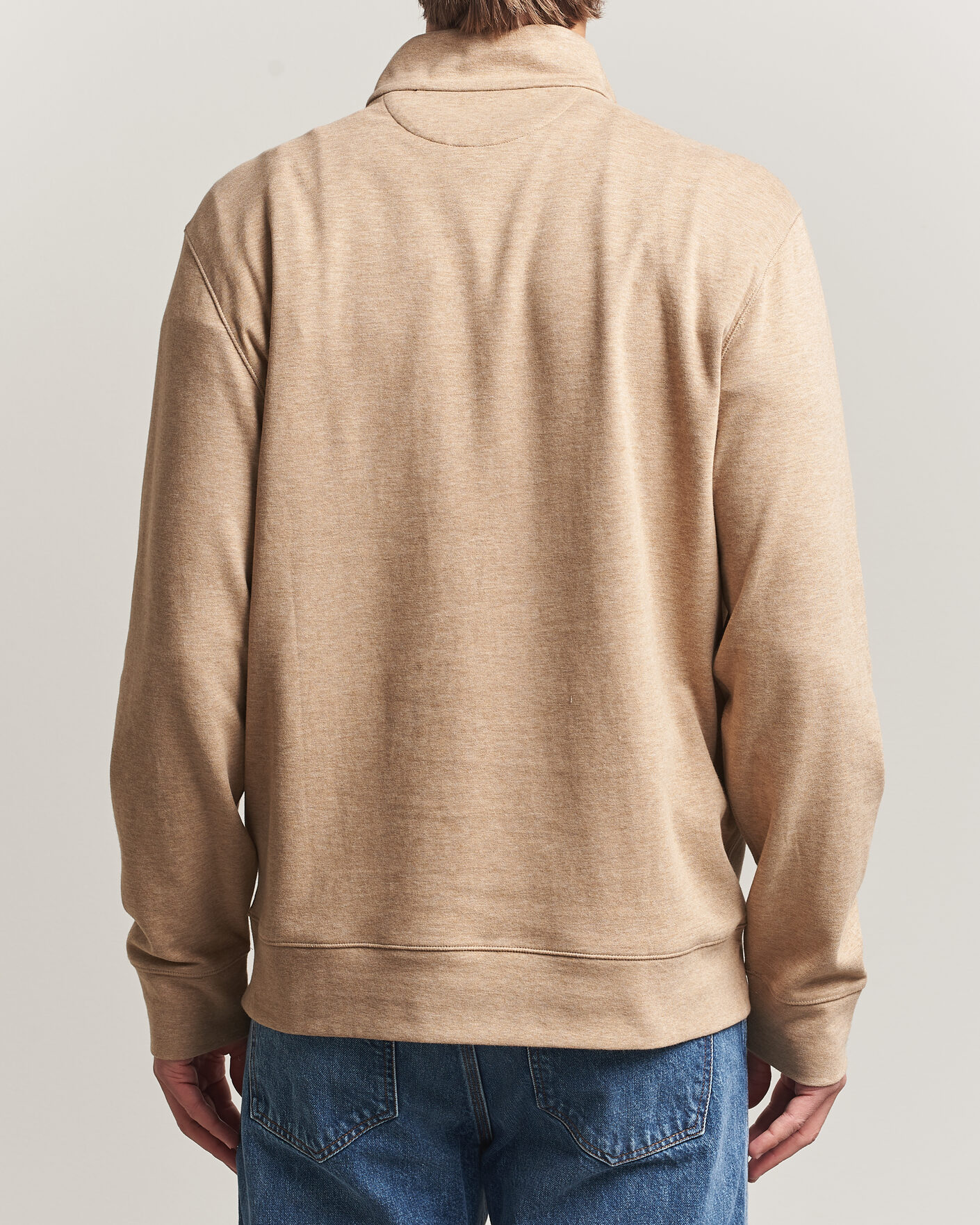 Uomini | Maglieria | Polo Ralph Lauren | Double Knit Half Zip Warm Brown