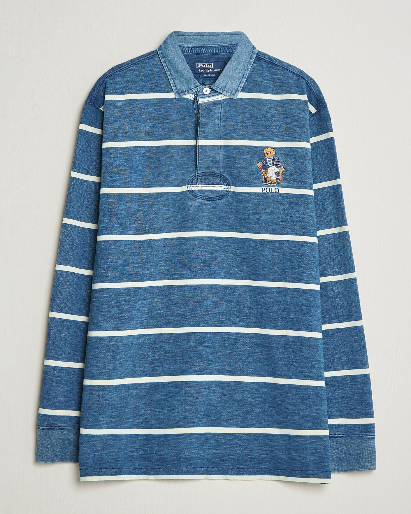 Uomini | Maglieria | Polo Ralph Lauren | Striped Indigo Rugby Newport Bear