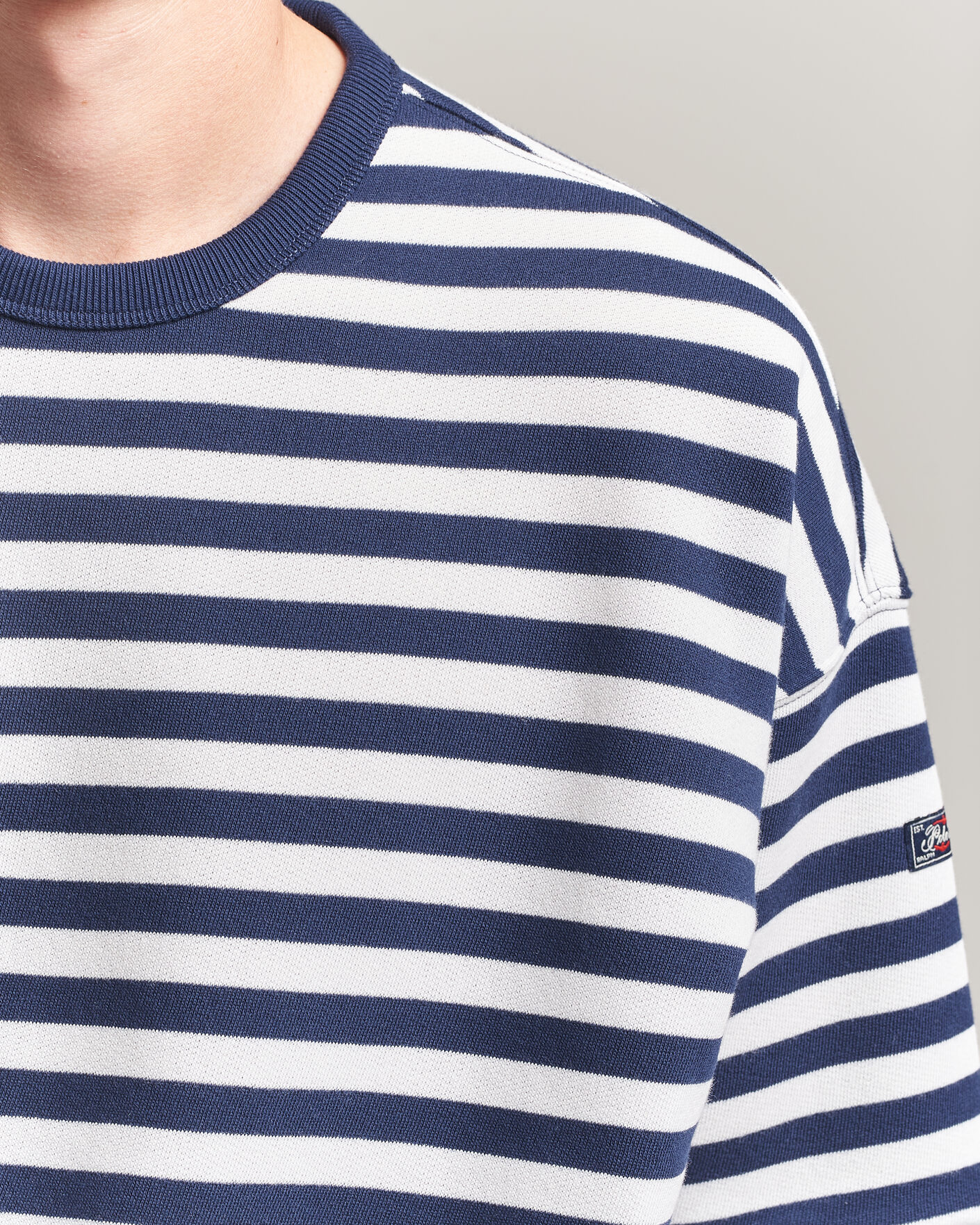 Uomini | T-shirt | Polo Ralph Lauren | Striped Short Sleeve Sweater Newport Navy/White