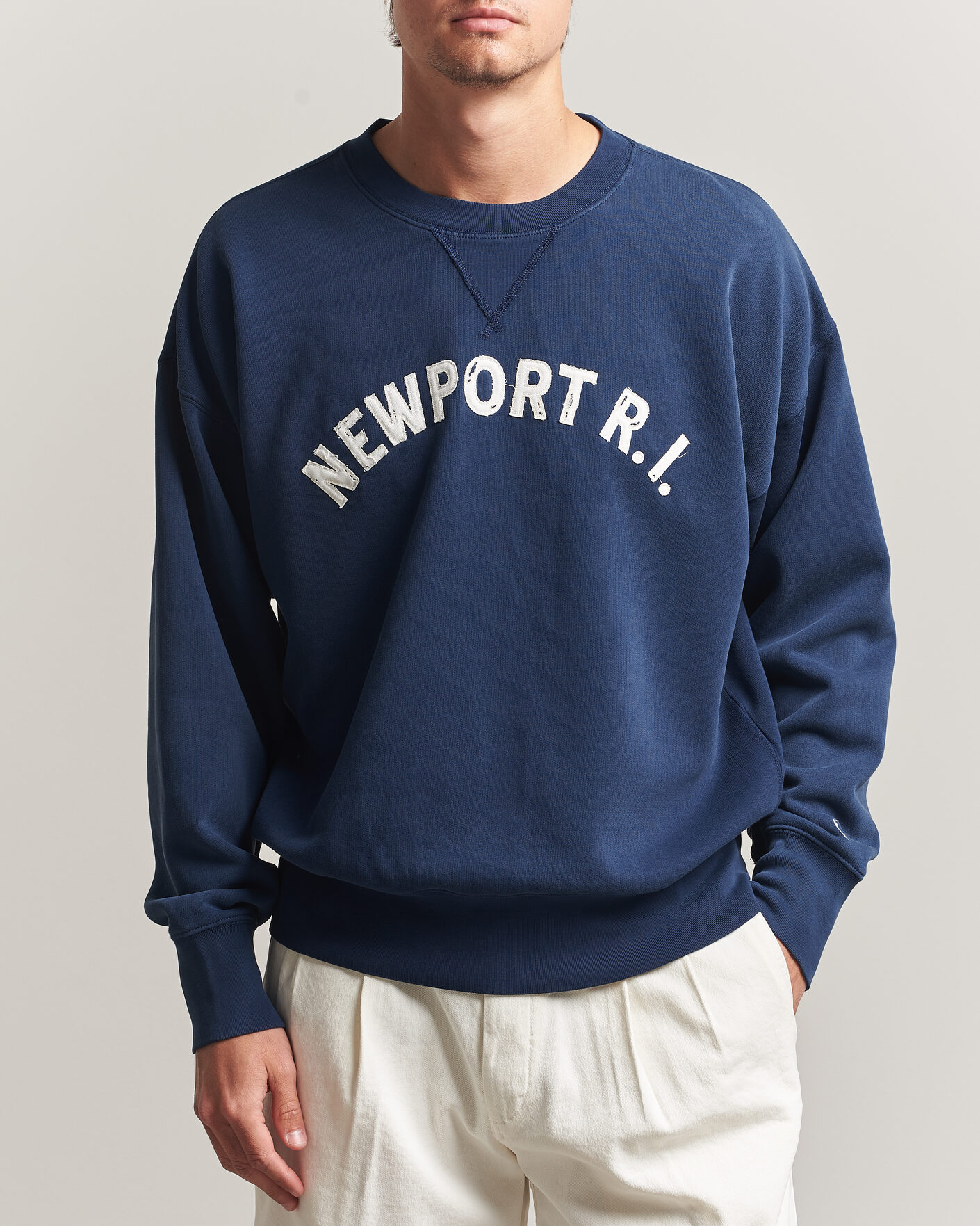 Uomini | Maglieria | Polo Ralph Lauren | RL Printed Sweatshirt Newport Navy