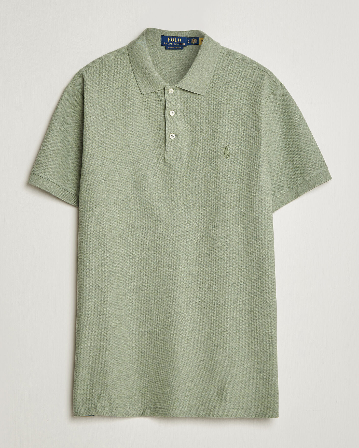 Uomini | Polo | Polo Ralph Lauren | Honeycomb Texture Polo Greenery Heather