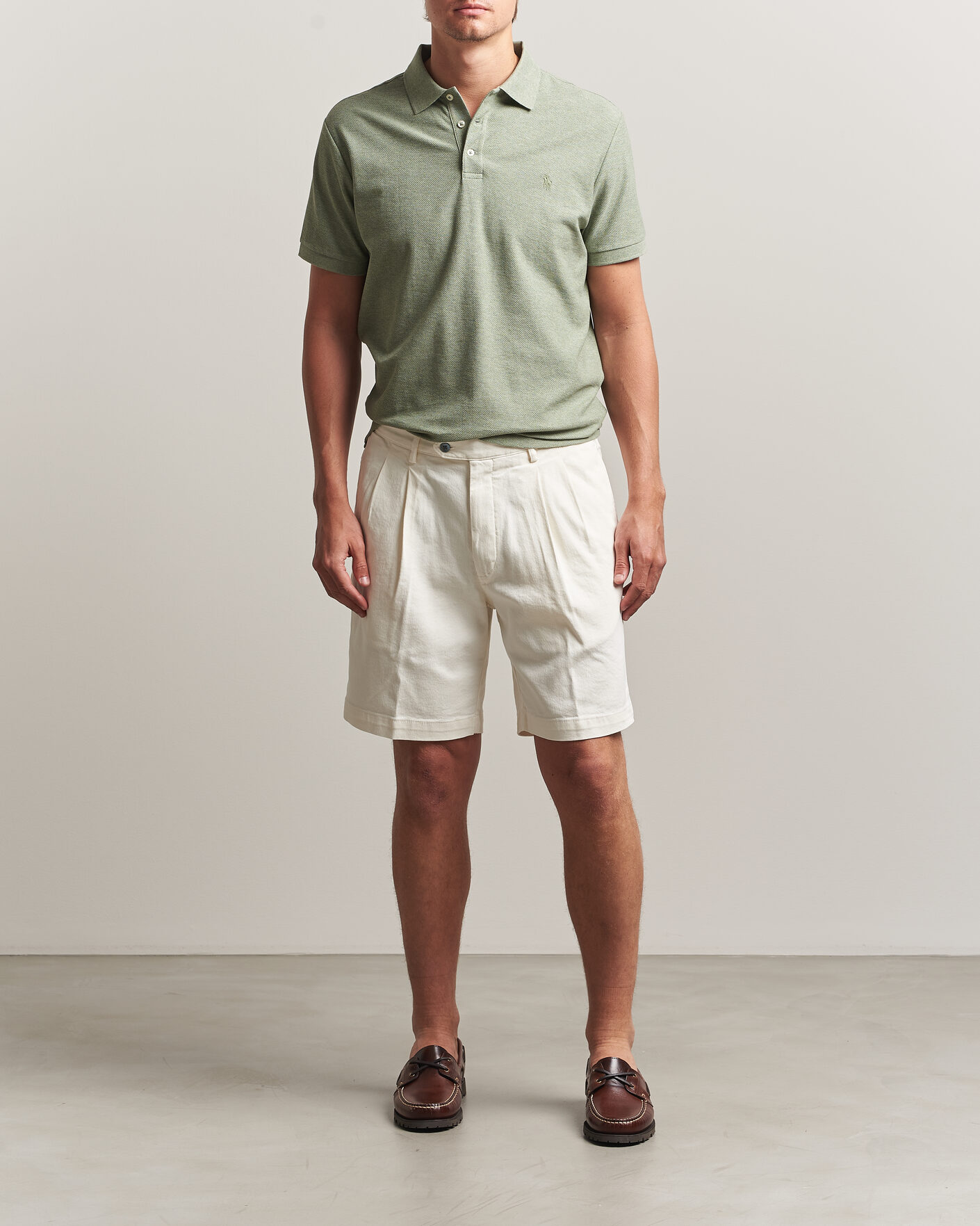 Uomini | Polo | Polo Ralph Lauren | Honeycomb Texture Polo Greenery Heather