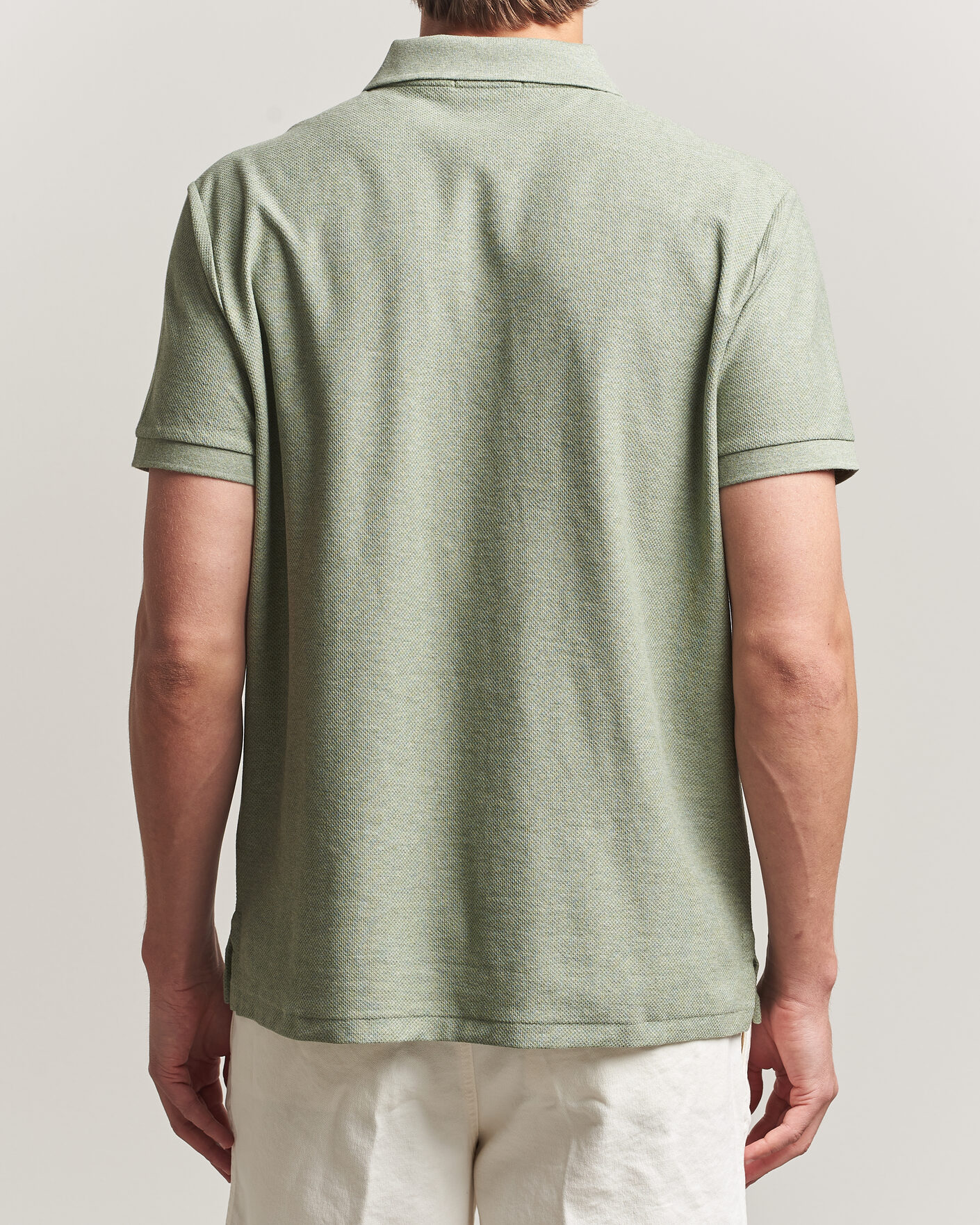 Uomini | Polo | Polo Ralph Lauren | Honeycomb Texture Polo Greenery Heather