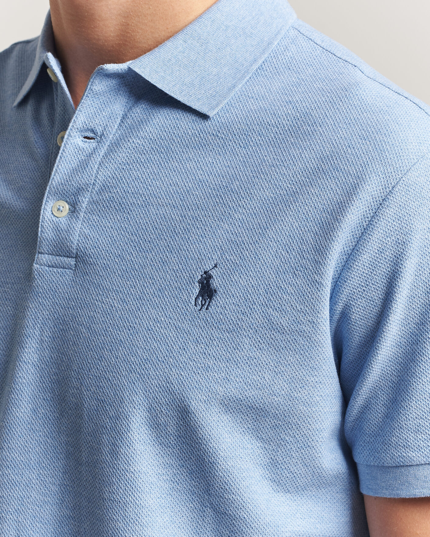 Uomini | Polo | Polo Ralph Lauren | Honeycomb Texture Polo Isle Heather