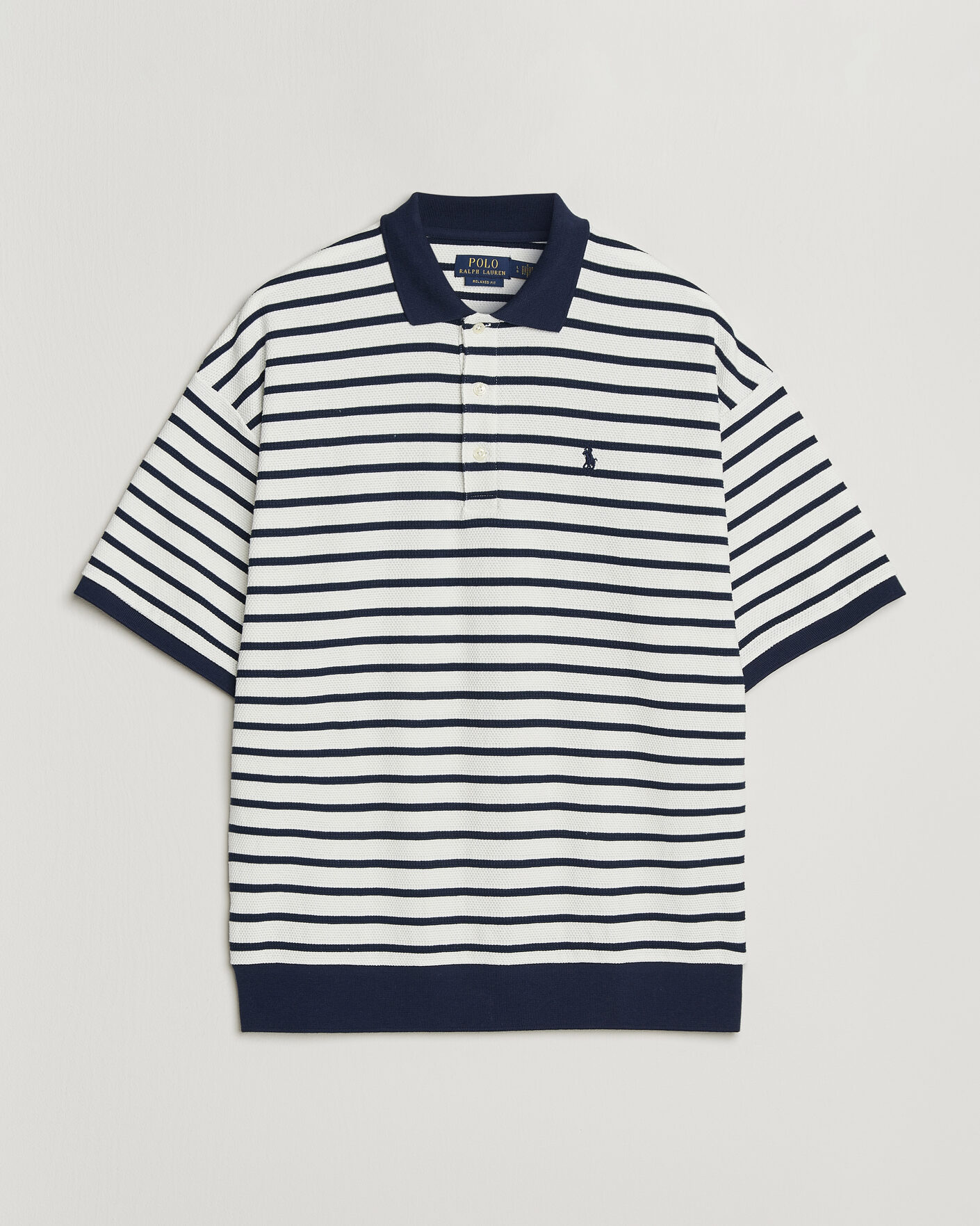 Uomini | Polo | Polo Ralph Lauren | Jacquard Interlock Striped Polo Nevis/Newport Navy