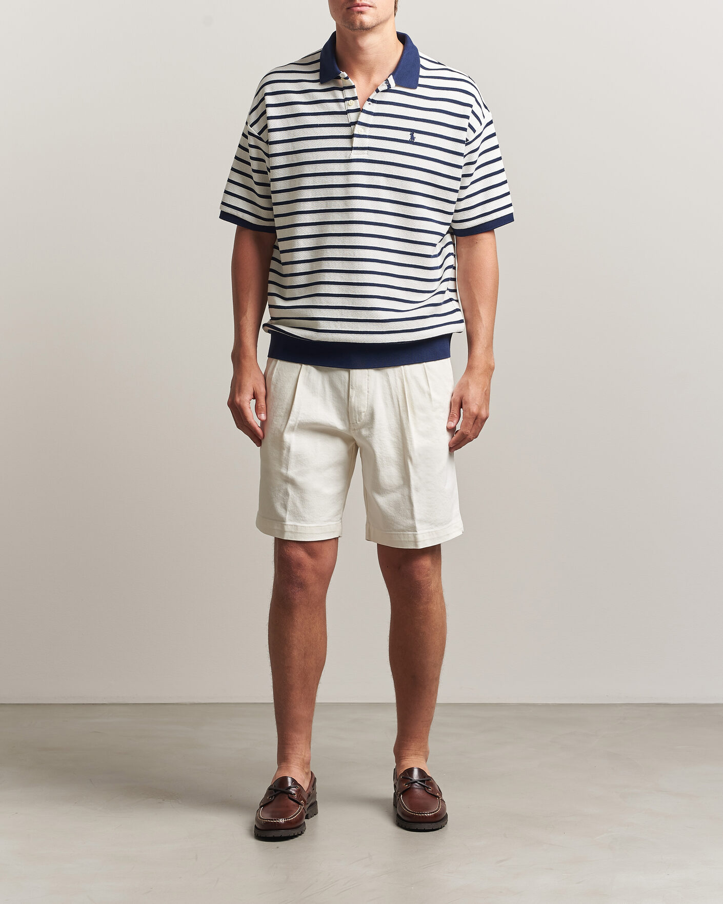 Uomini | Polo | Polo Ralph Lauren | Jacquard Interlock Striped Polo Nevis/Newport Navy