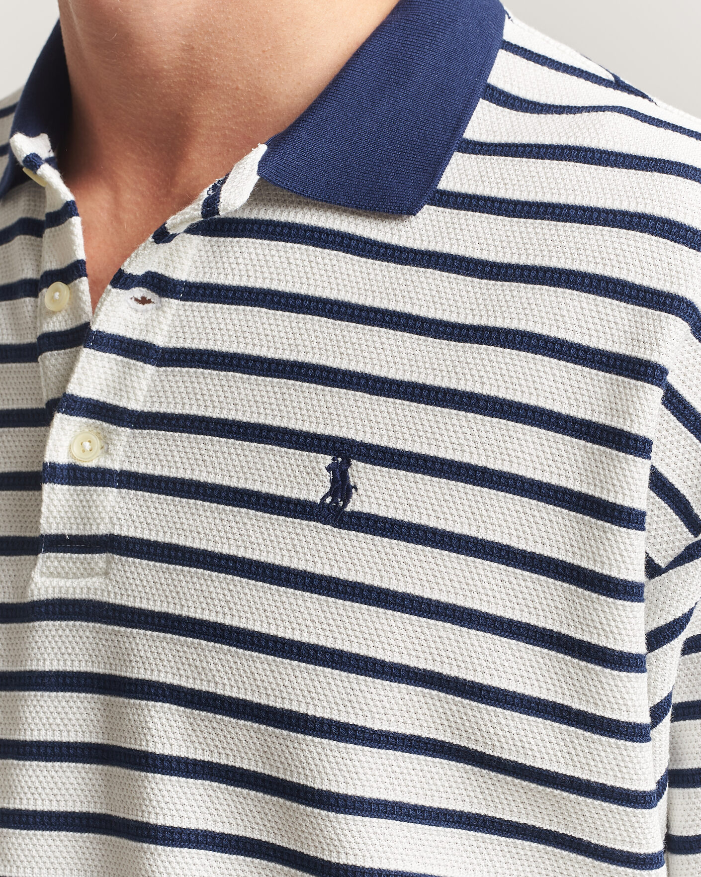 Uomini | Polo | Polo Ralph Lauren | Jacquard Interlock Striped Polo Nevis/Newport Navy