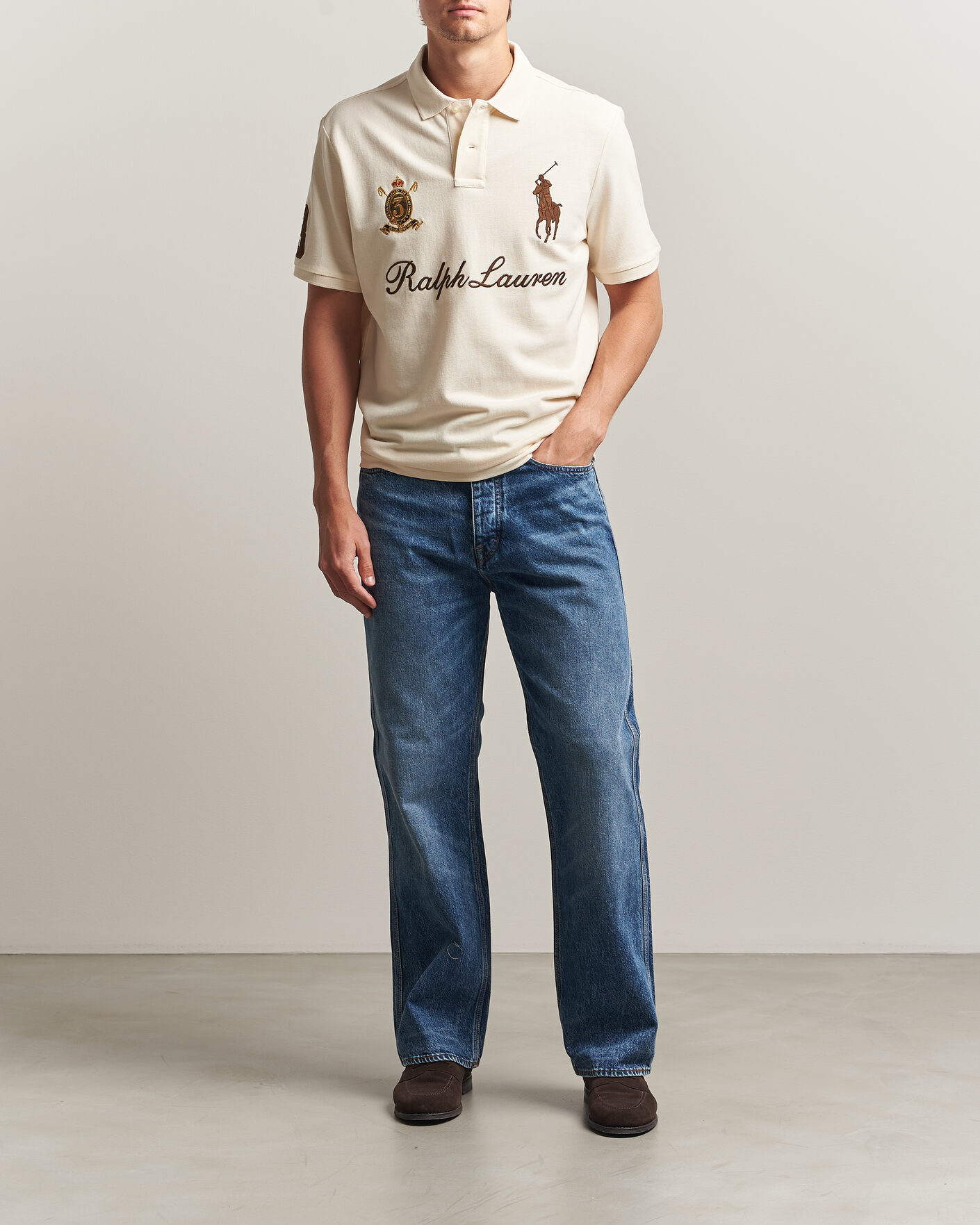 Uomini | Polo | Polo Ralph Lauren | Classic Fit Team Polo Guide Cream