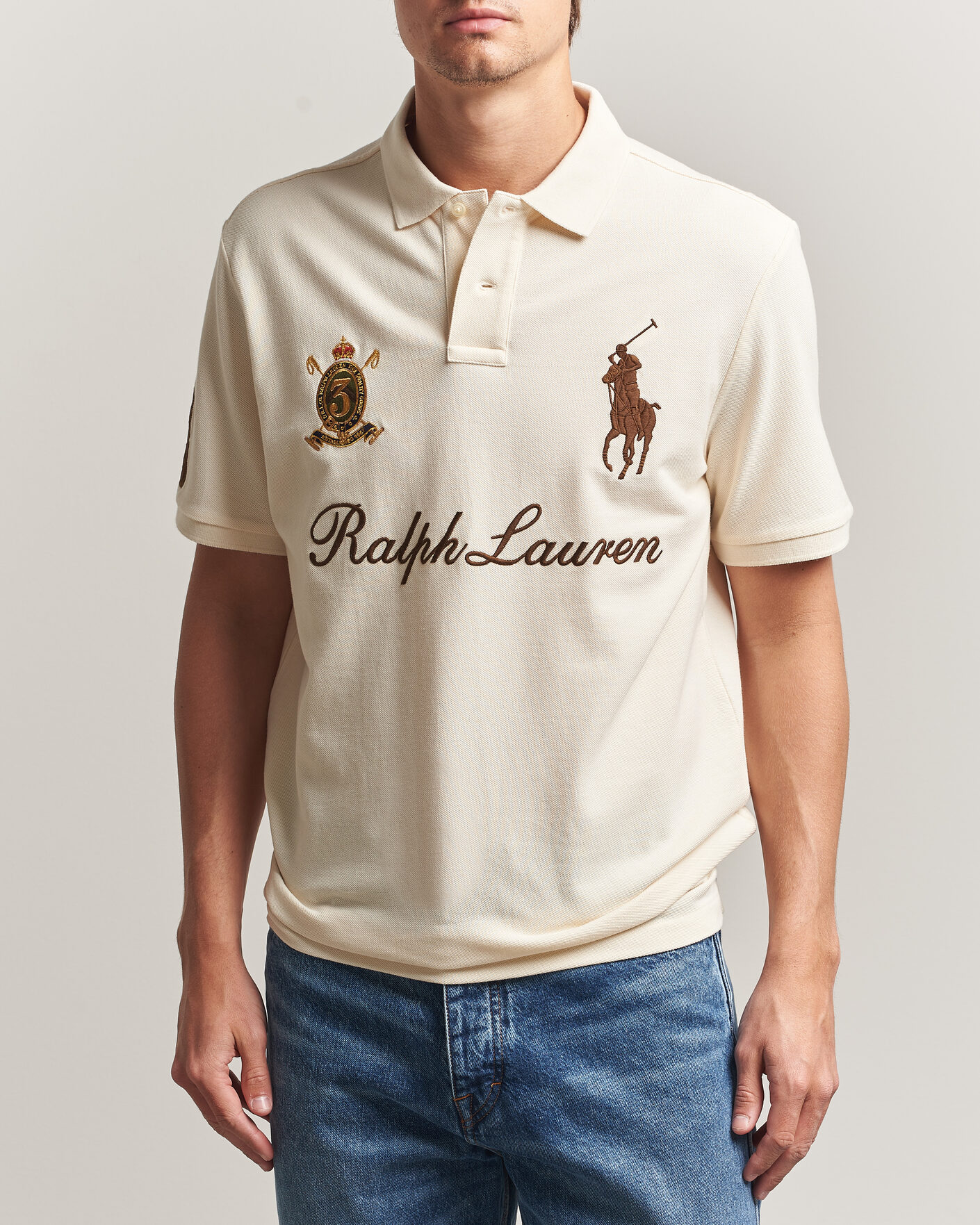 Uomini | Polo | Polo Ralph Lauren | Classic Fit Team Polo Guide Cream