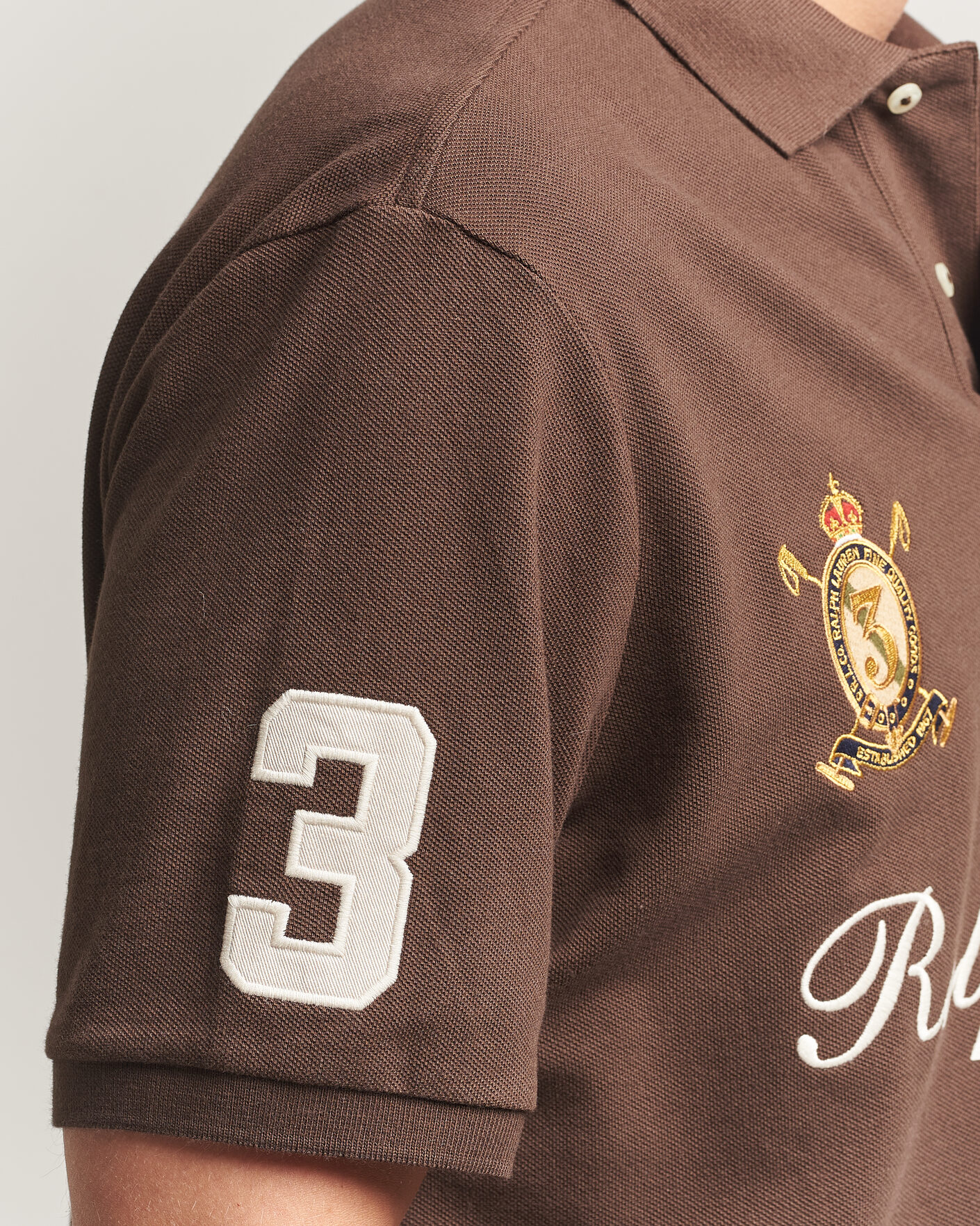 Uomini | Polo | Polo Ralph Lauren | Classic Fit Team Polo Nutmeg Brown