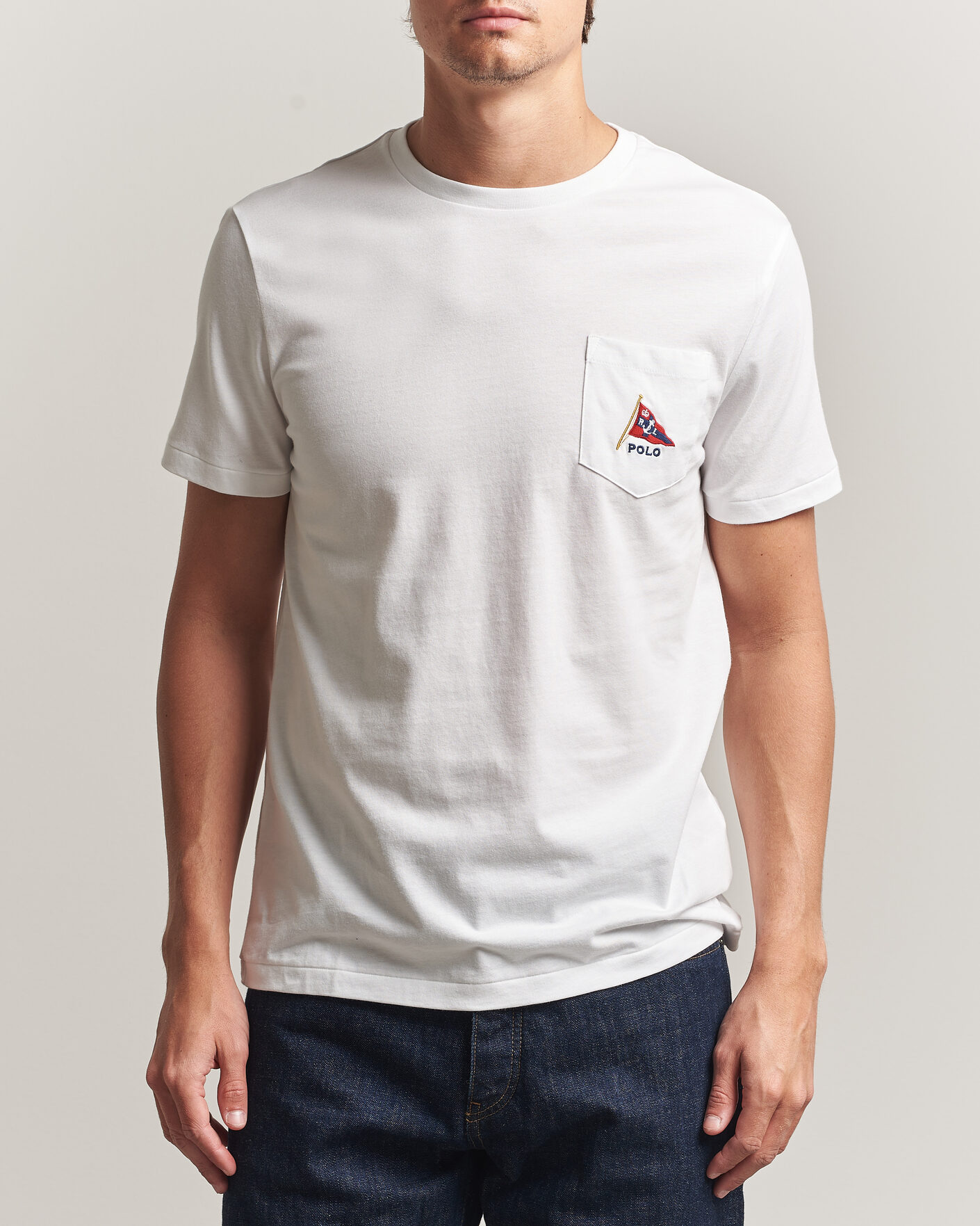 Uomini | T-shirt | Polo Ralph Lauren | Backprint Pocket Tee Newport Bear/White