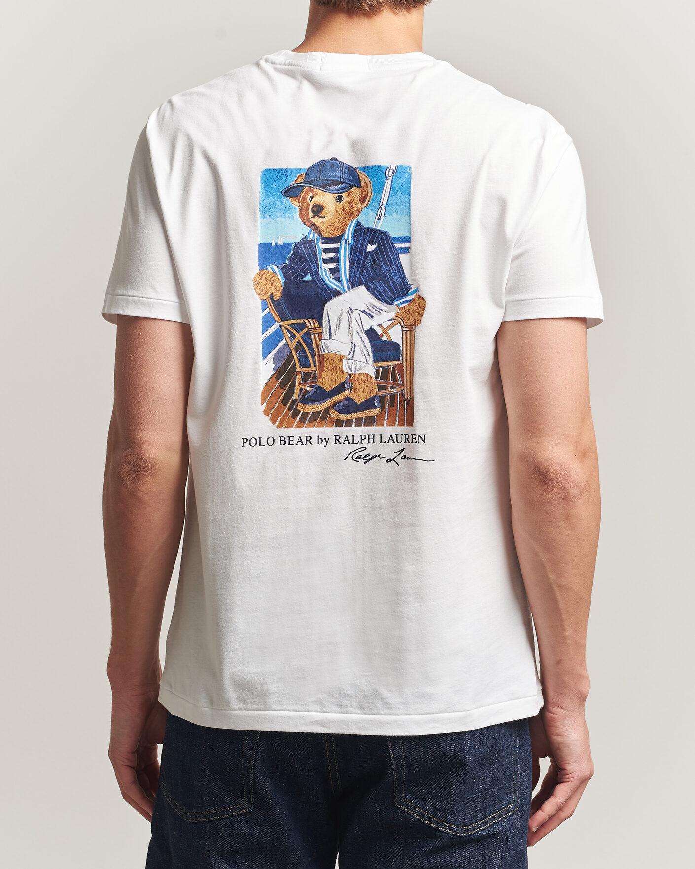 Uomini | T-shirt | Polo Ralph Lauren | Backprint Pocket Tee Newport Bear/White