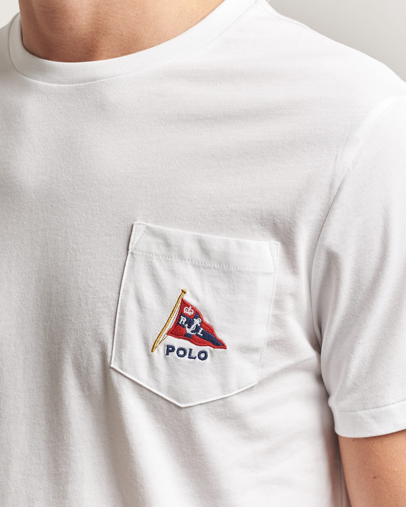 Uomini | T-shirt | Polo Ralph Lauren | Backprint Pocket Tee Newport Bear/White