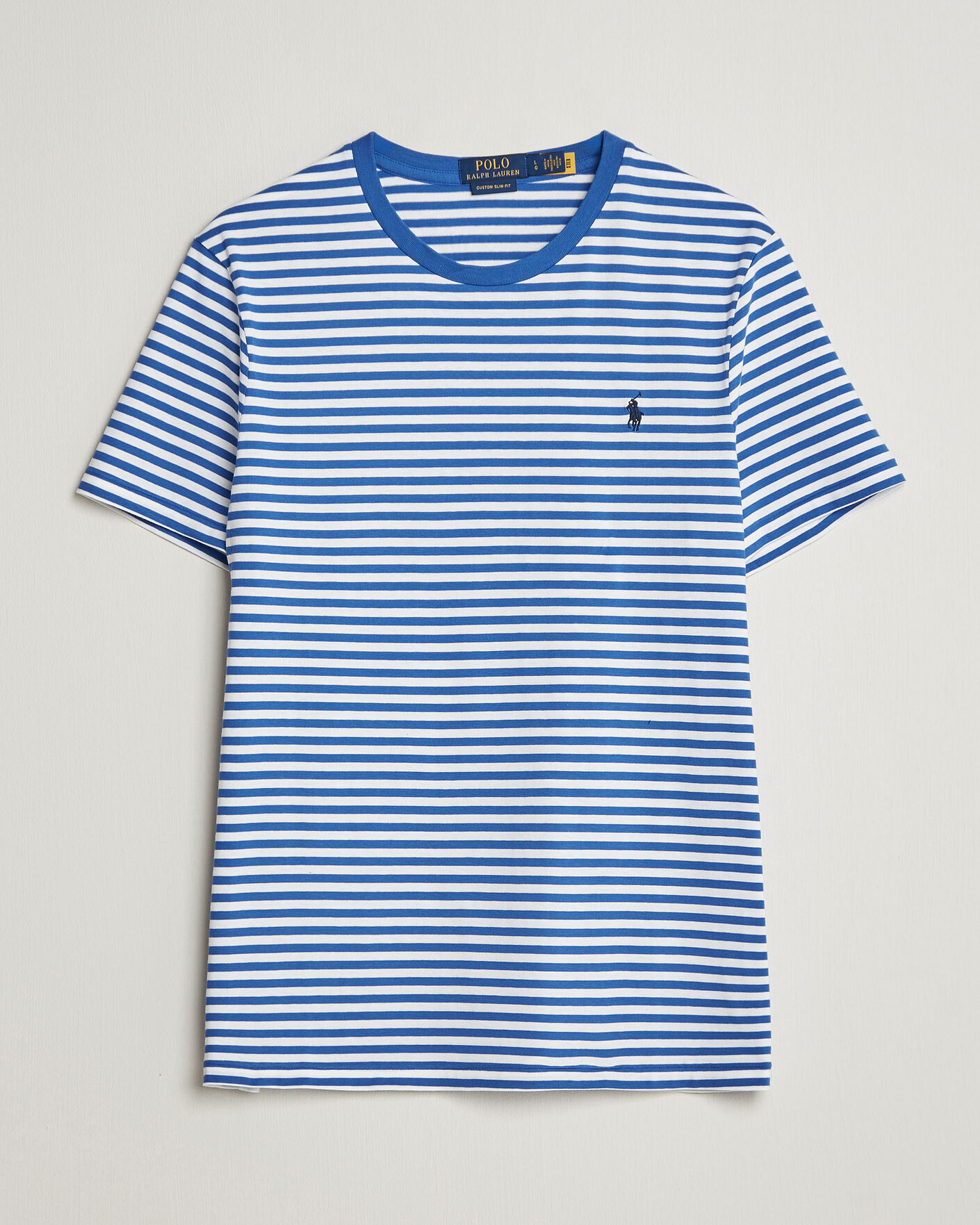 Uomini | T-shirt | Polo Ralph Lauren | Crew Neck Striped T-shirt New Iris Blue/White