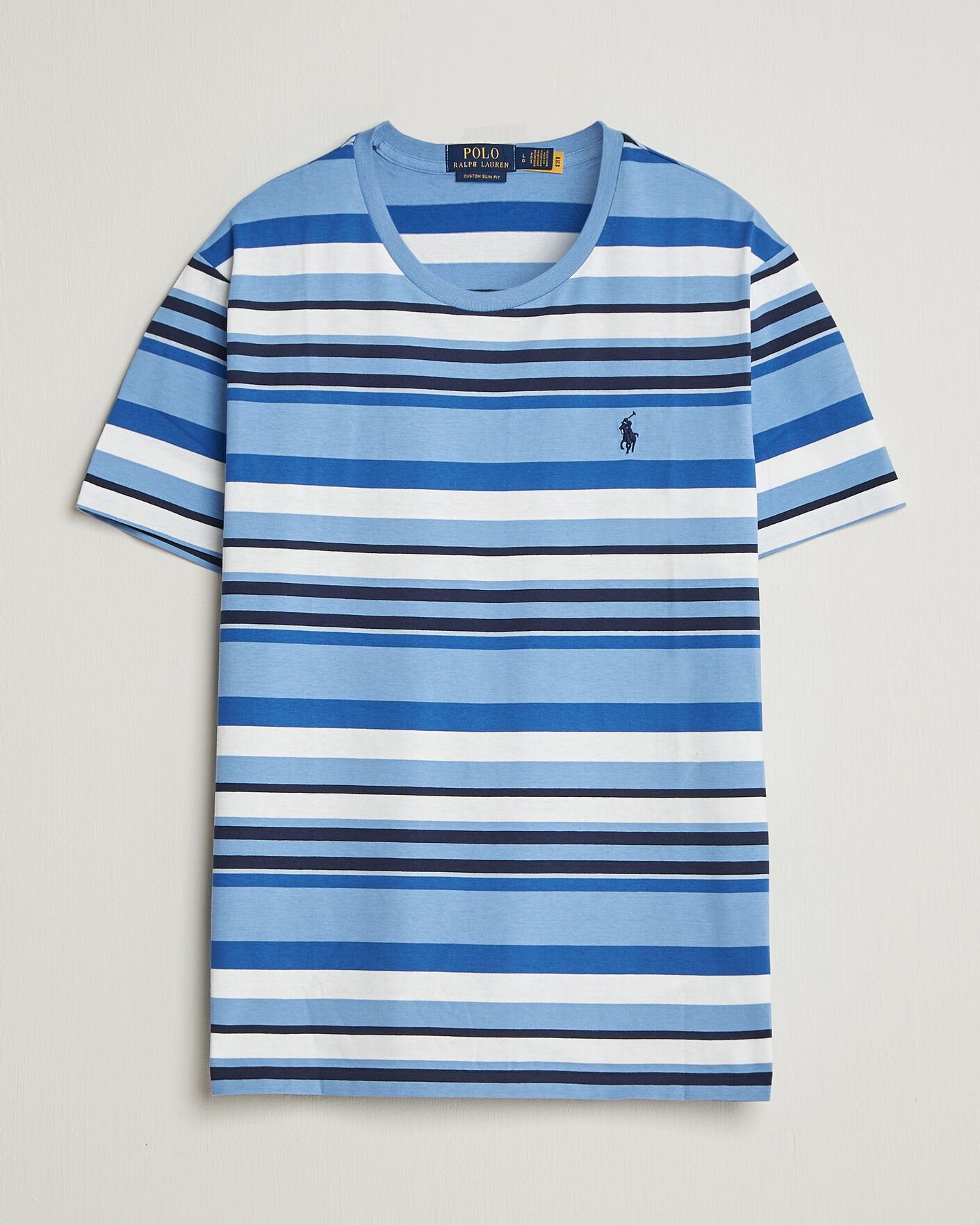 Uomini | T-shirt | Polo Ralph Lauren | Crew Neck Striped T-shirt Bristol Blue Multi