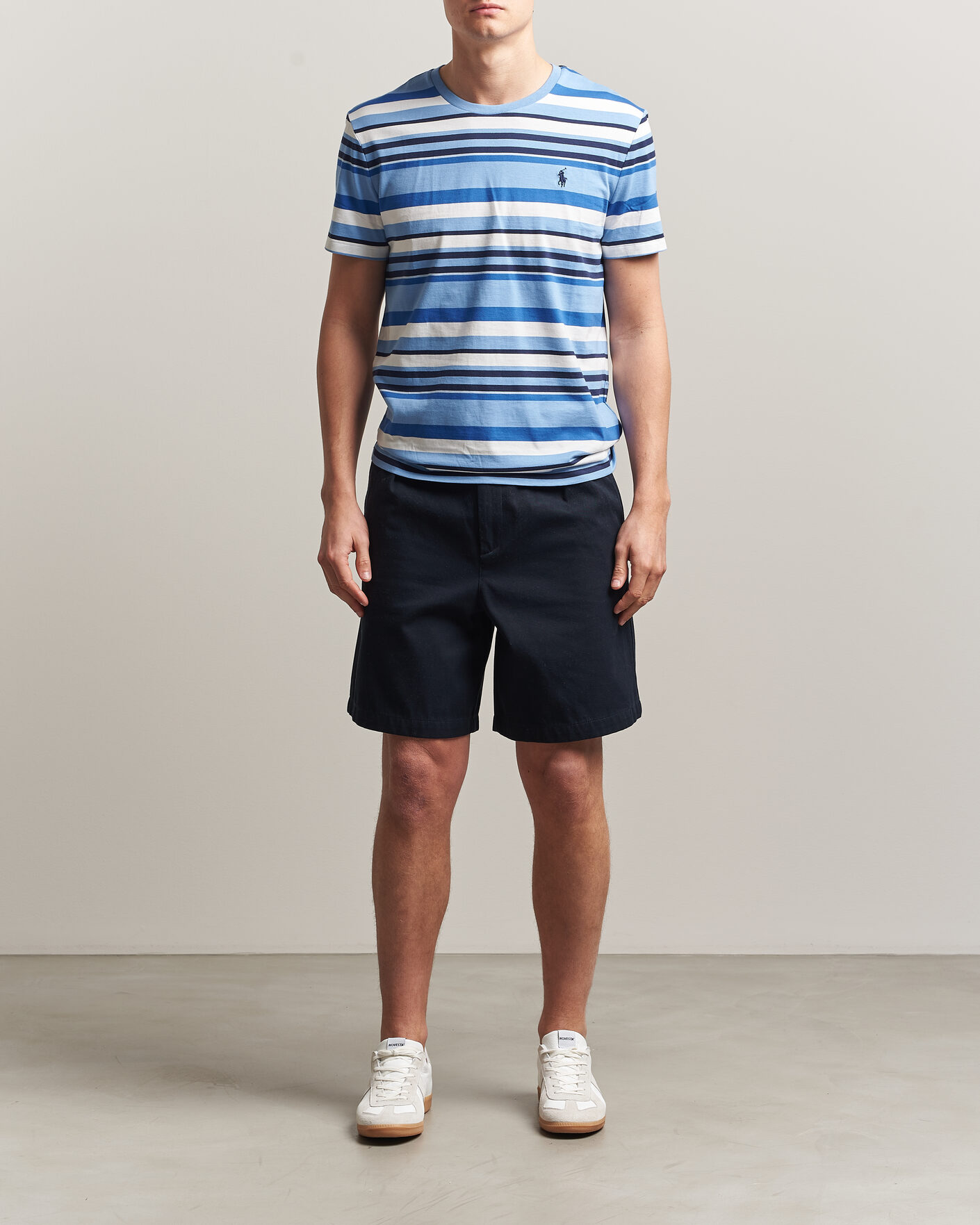 Uomini | T-shirt | Polo Ralph Lauren | Crew Neck Striped T-shirt Bristol Blue Multi