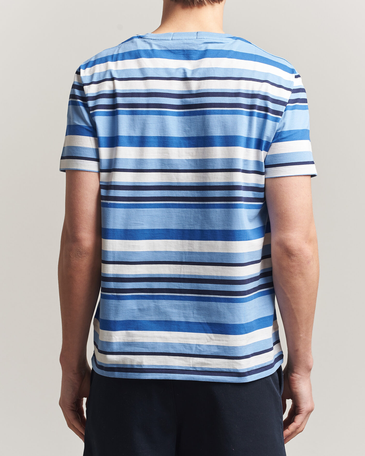 Uomini | T-shirt | Polo Ralph Lauren | Crew Neck Striped T-shirt Bristol Blue Multi