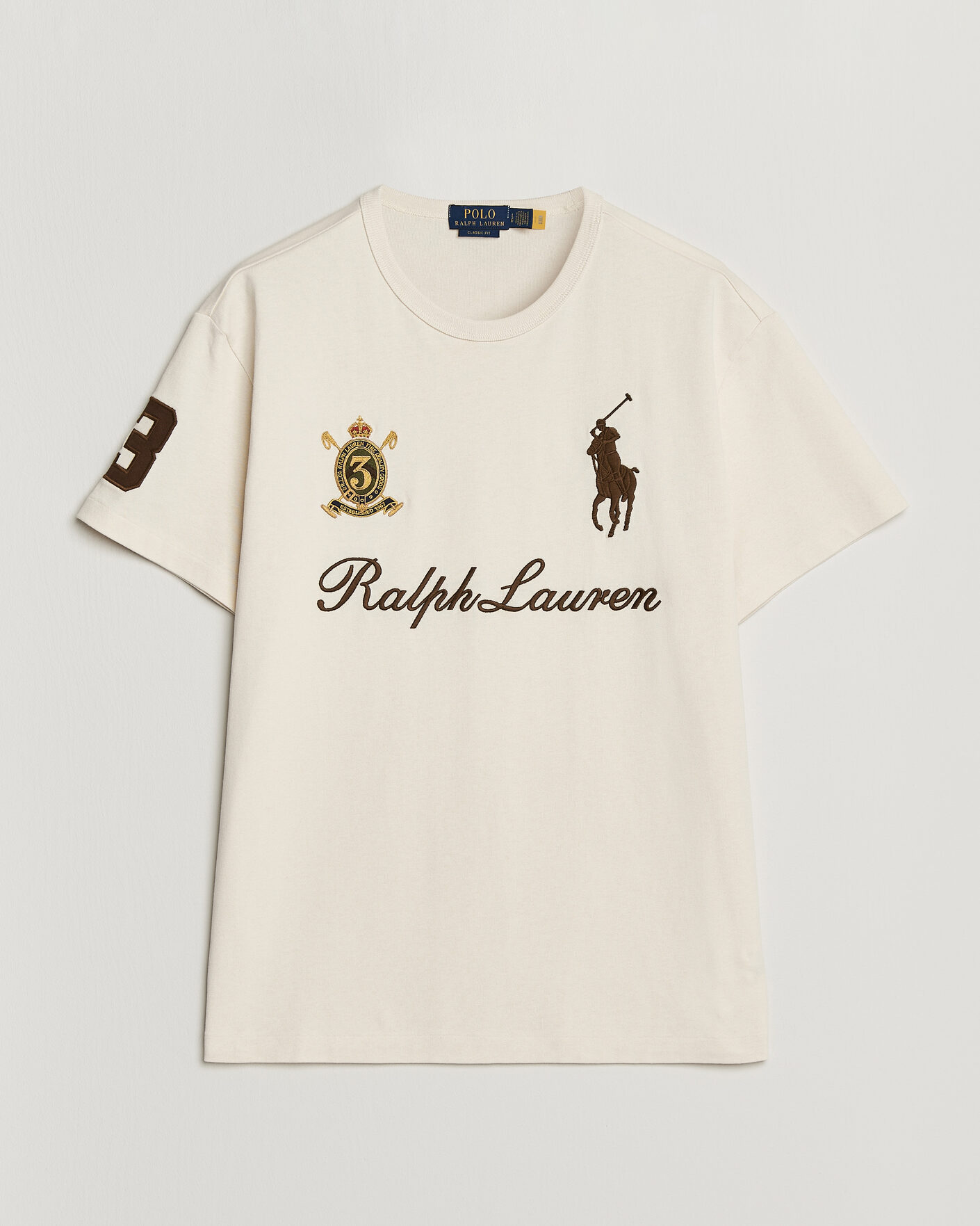 Uomini | T-shirt | Polo Ralph Lauren | Classic Fit Team T-shirt Guide Cream