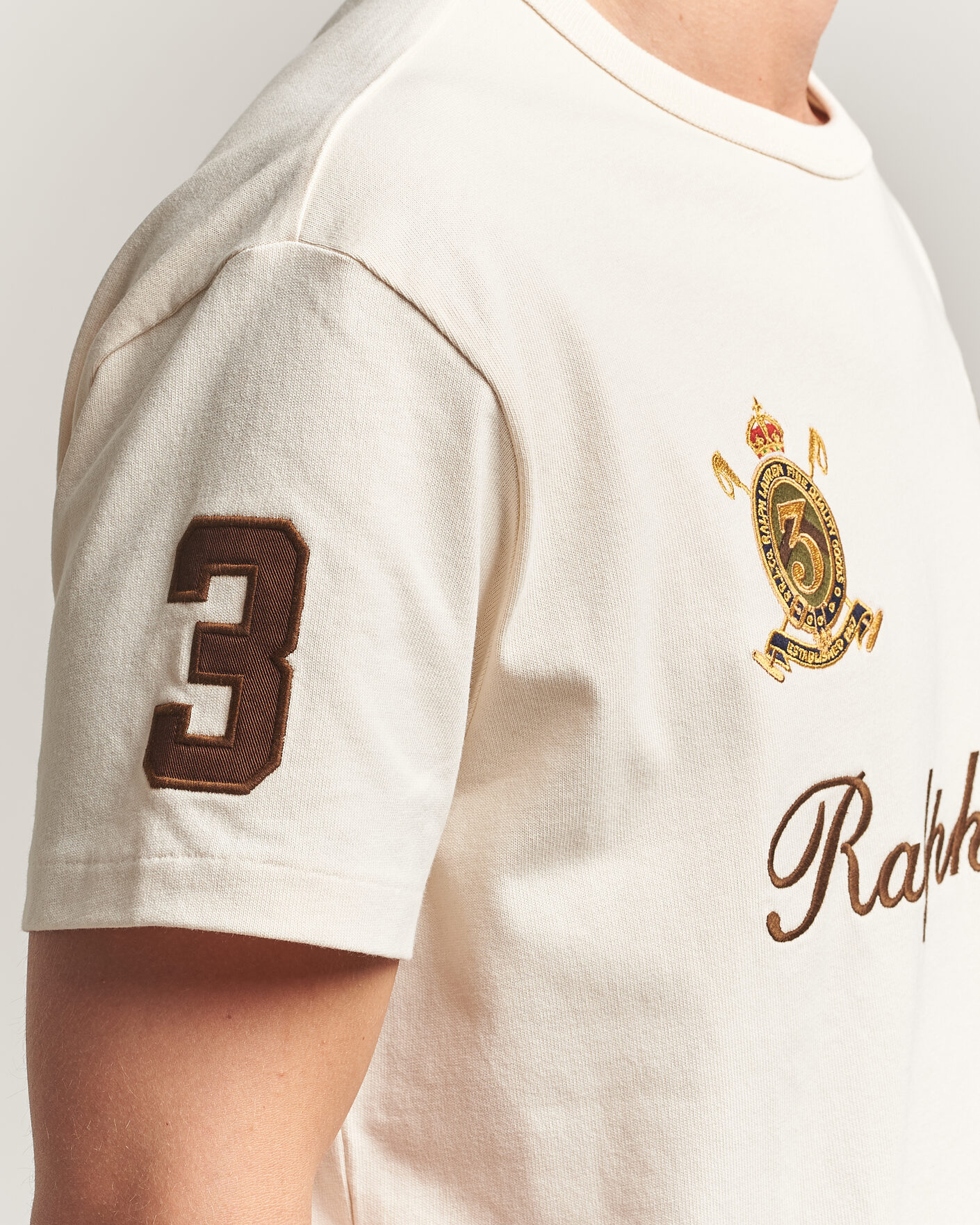 Uomini | T-shirt | Polo Ralph Lauren | Classic Fit Team T-shirt Guide Cream