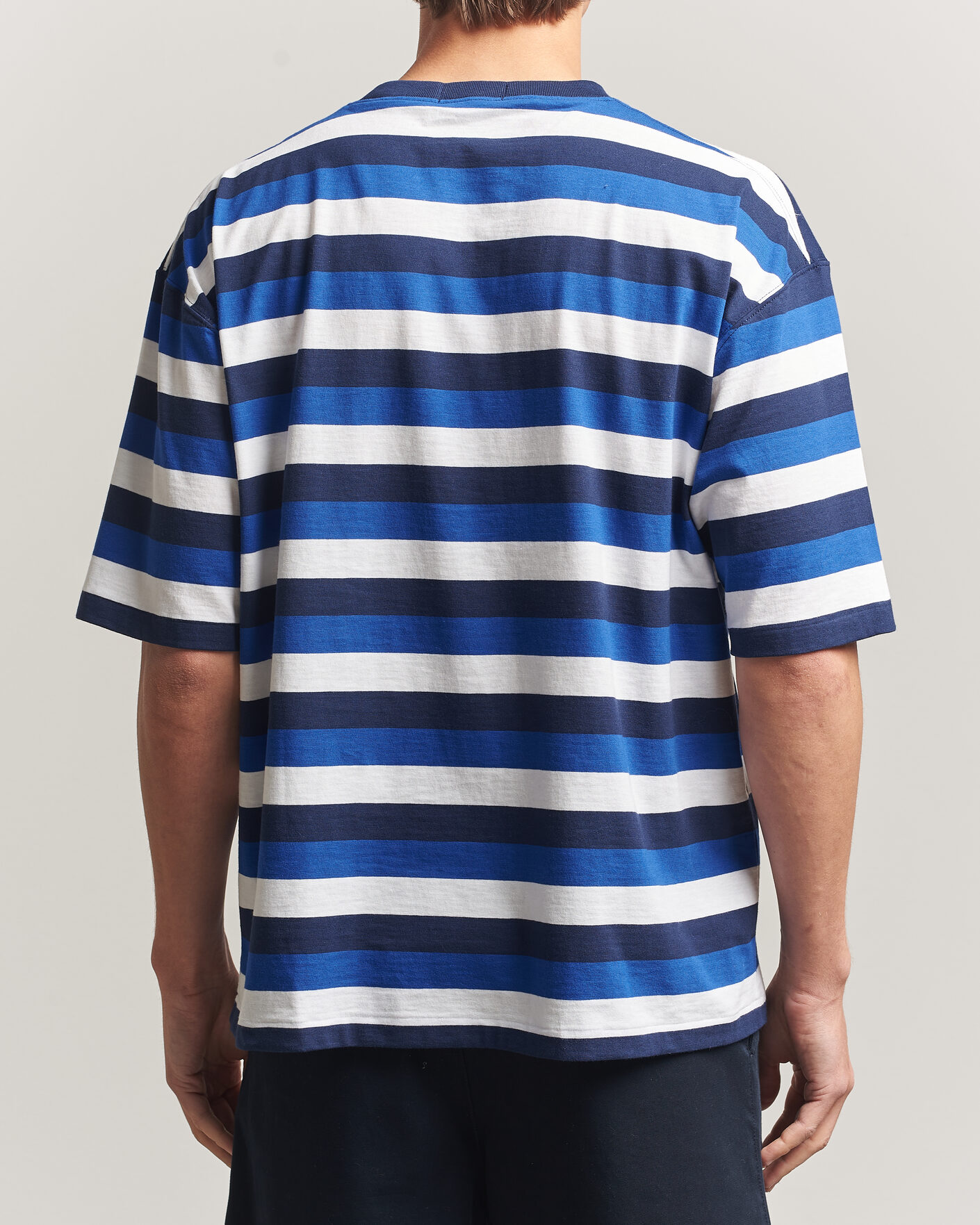 Uomini | T-shirt | Polo Ralph Lauren | Striped Pocket Tee Newport Navy Multi