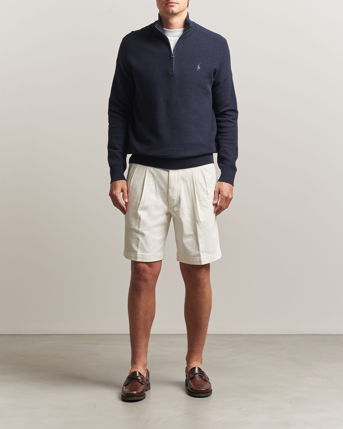 Uomini | Maglieria | Polo Ralph Lauren | Textued Half-Zip Navy Heather