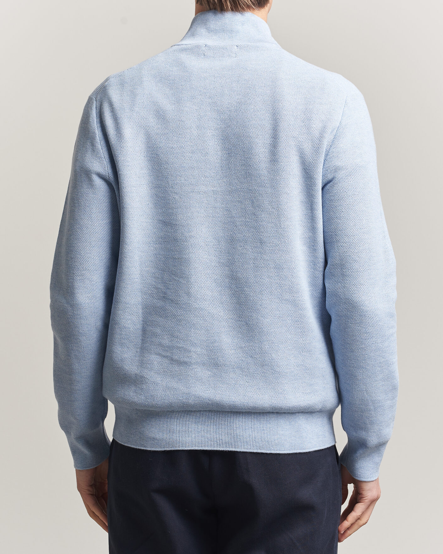 Uomini | Maglieria | Polo Ralph Lauren | Textured Half-Zip Blue Hyacinth Heather