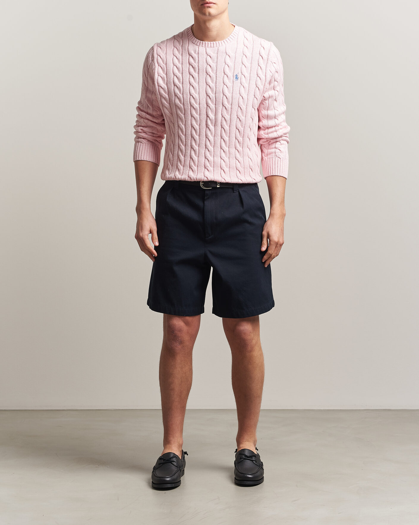 Uomini | Maglieria | Polo Ralph Lauren | Cotton Cable Pullover Ballet Pink Heather