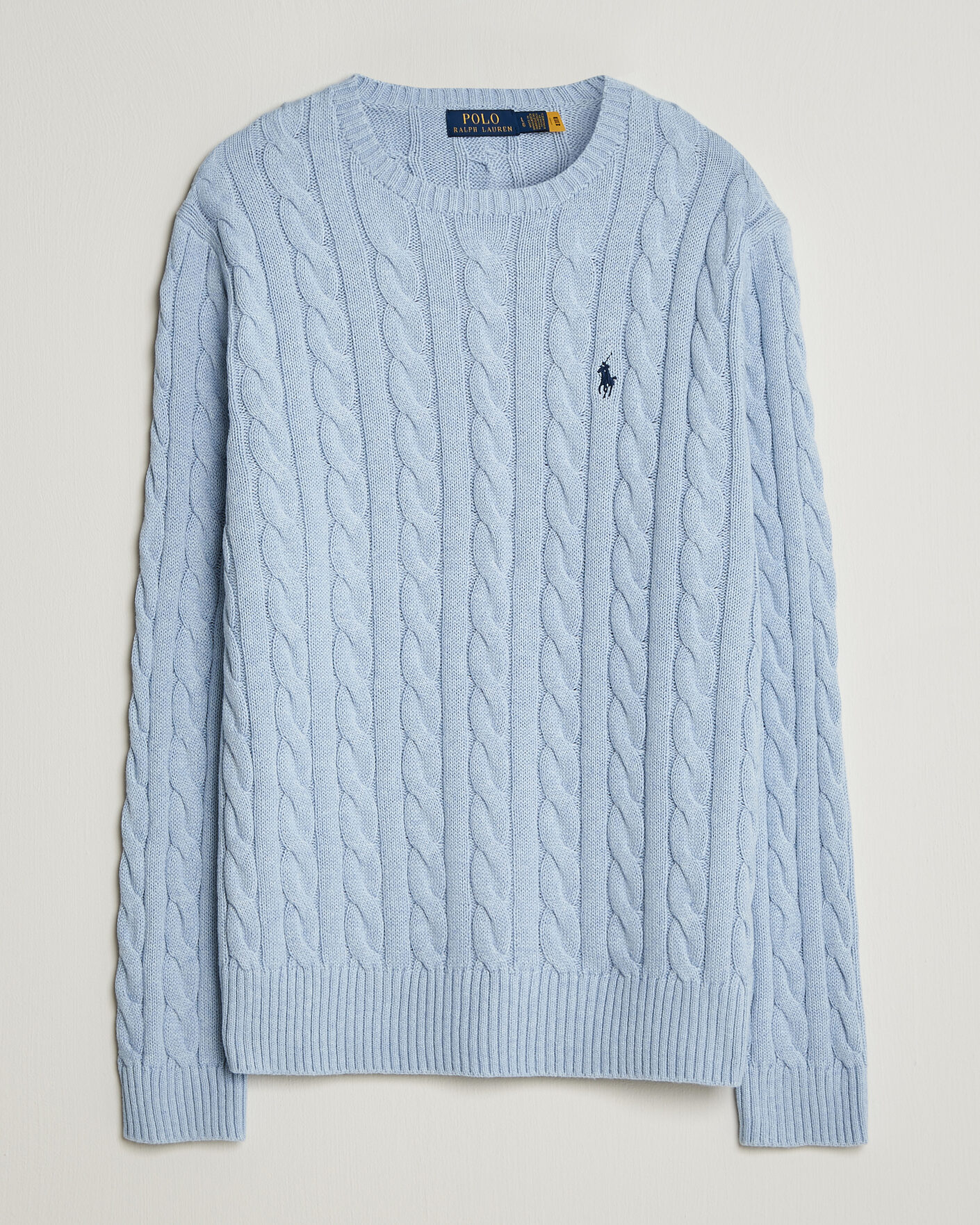 Uomini | Maglieria | Polo Ralph Lauren | Cotton Cable Pullover Blue Hyacinth Heather