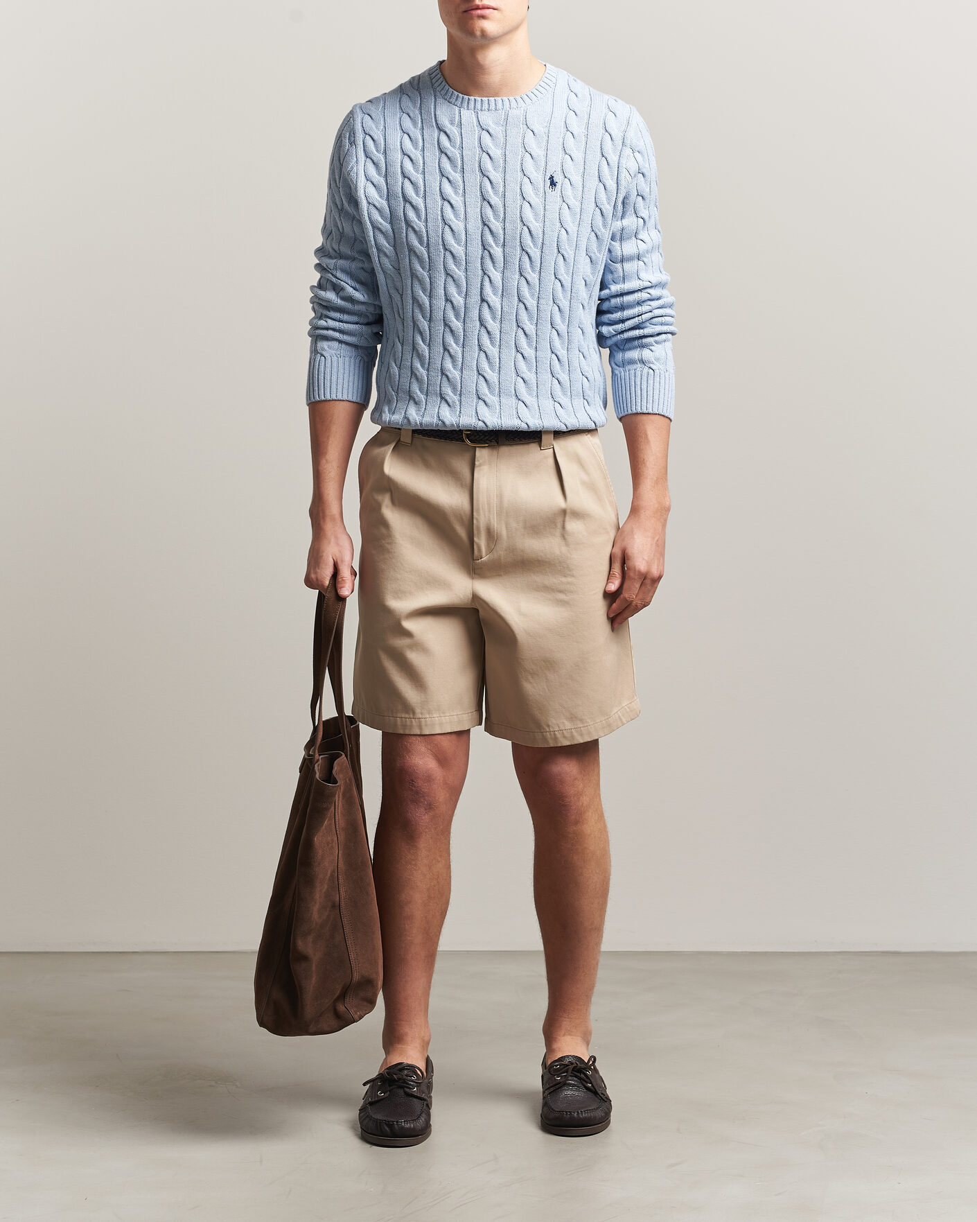 Uomini | Maglieria | Polo Ralph Lauren | Cotton Cable Pullover Blue Hyacinth Heather
