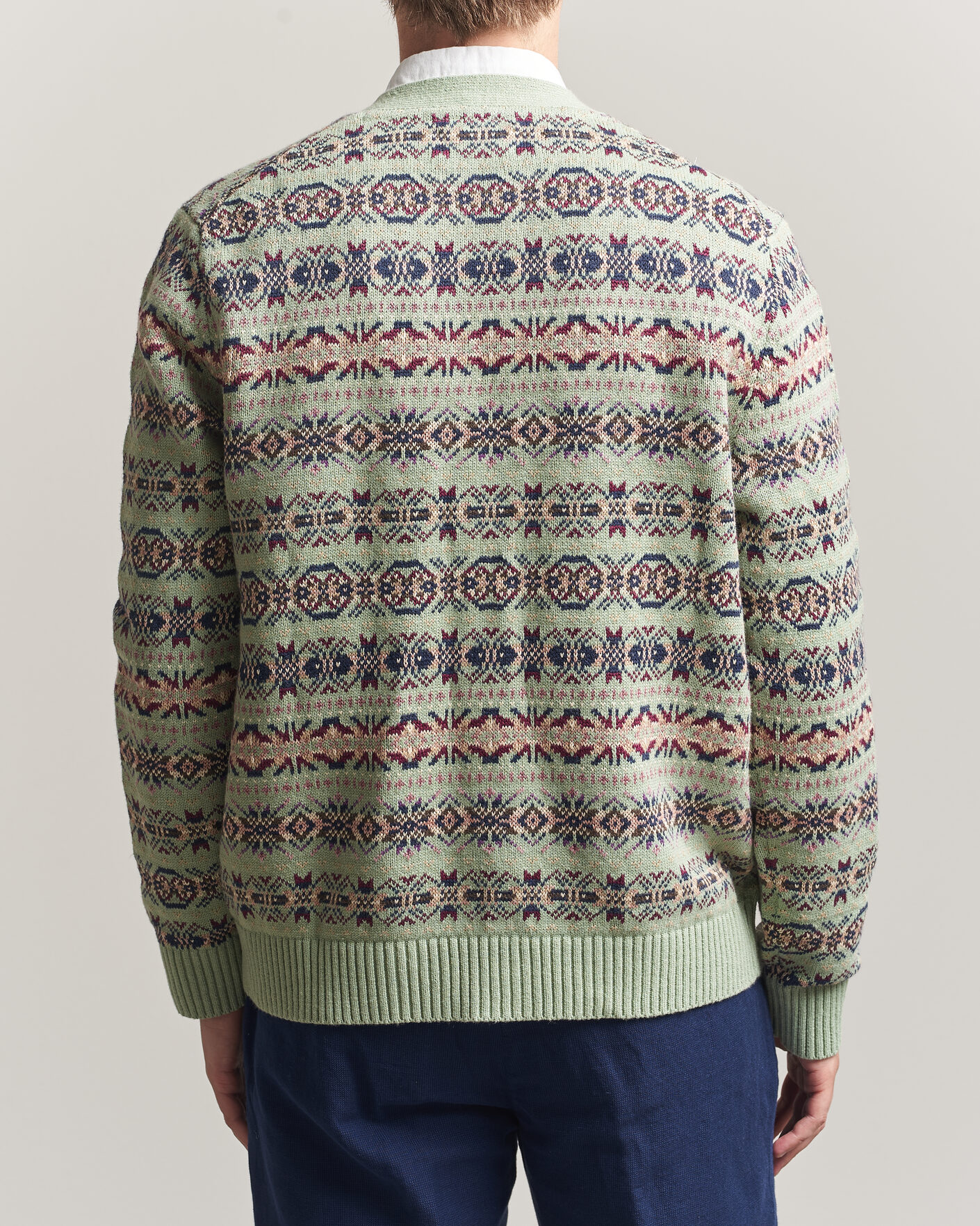 Uomini | Maglieria | Polo Ralph Lauren | Cotton/Linen Fairisle Cardigan Green Combo