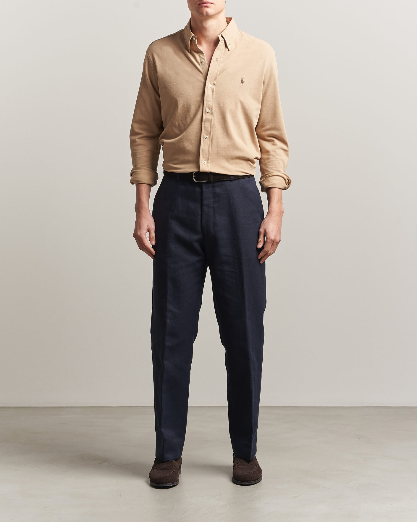 Uomini | Camicie | Polo Ralph Lauren | Featherweight Mesh Shirt Vintage Khaki