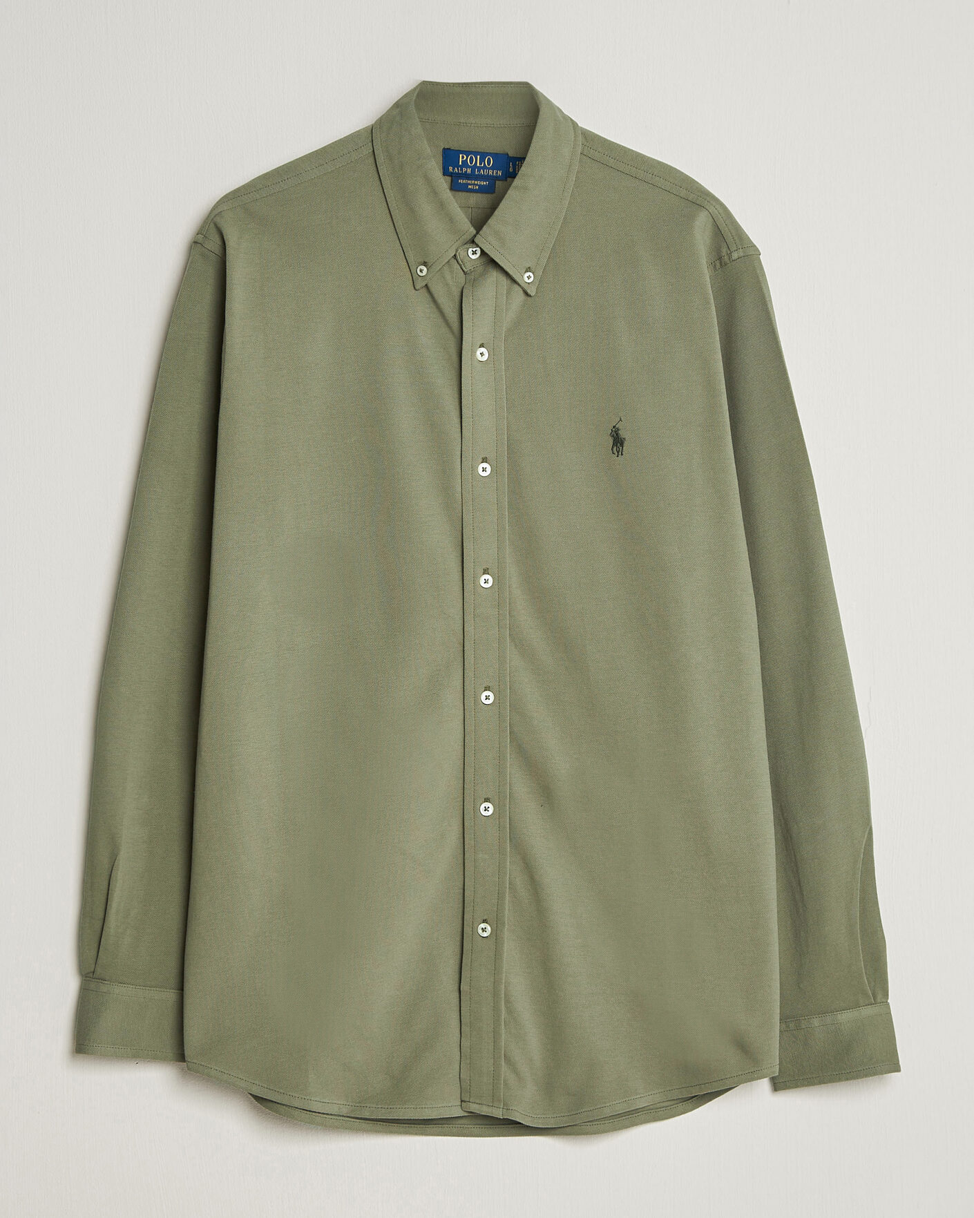 Uomini | Camicie | Polo Ralph Lauren | Featherweight Mesh Shirt Cruise Olive