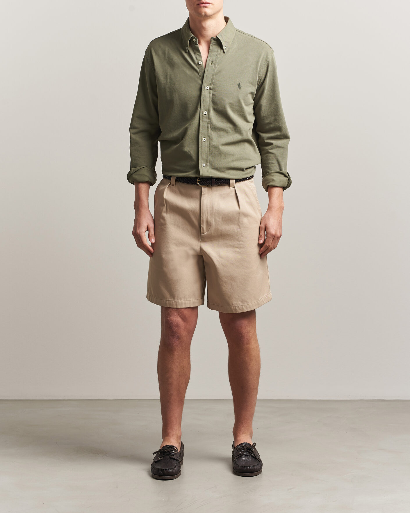 Uomini | Camicie | Polo Ralph Lauren | Featherweight Mesh Shirt Cruise Olive