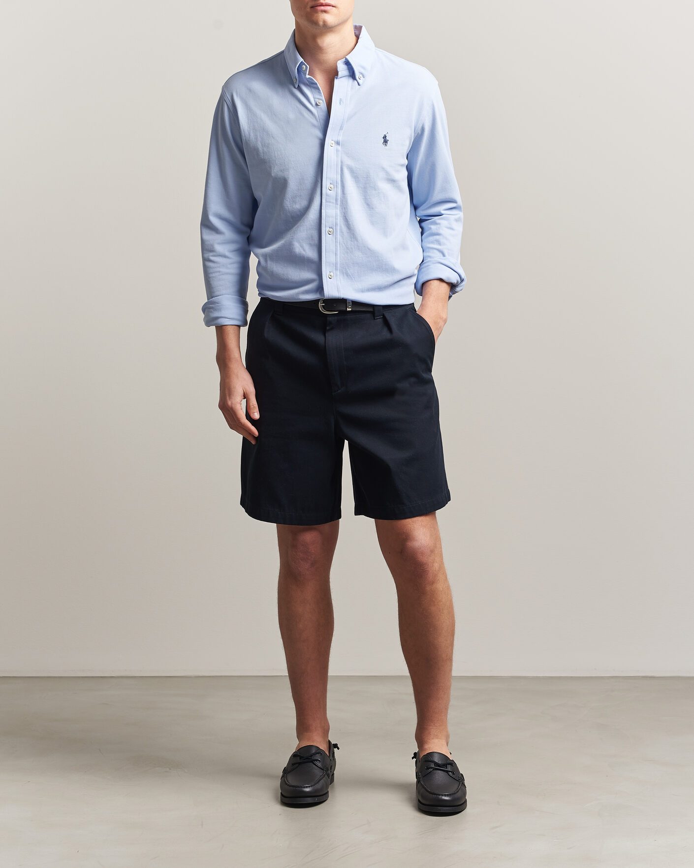Uomini | Camicie | Polo Ralph Lauren | Featherweight Mesh Shirt Pebble Blue