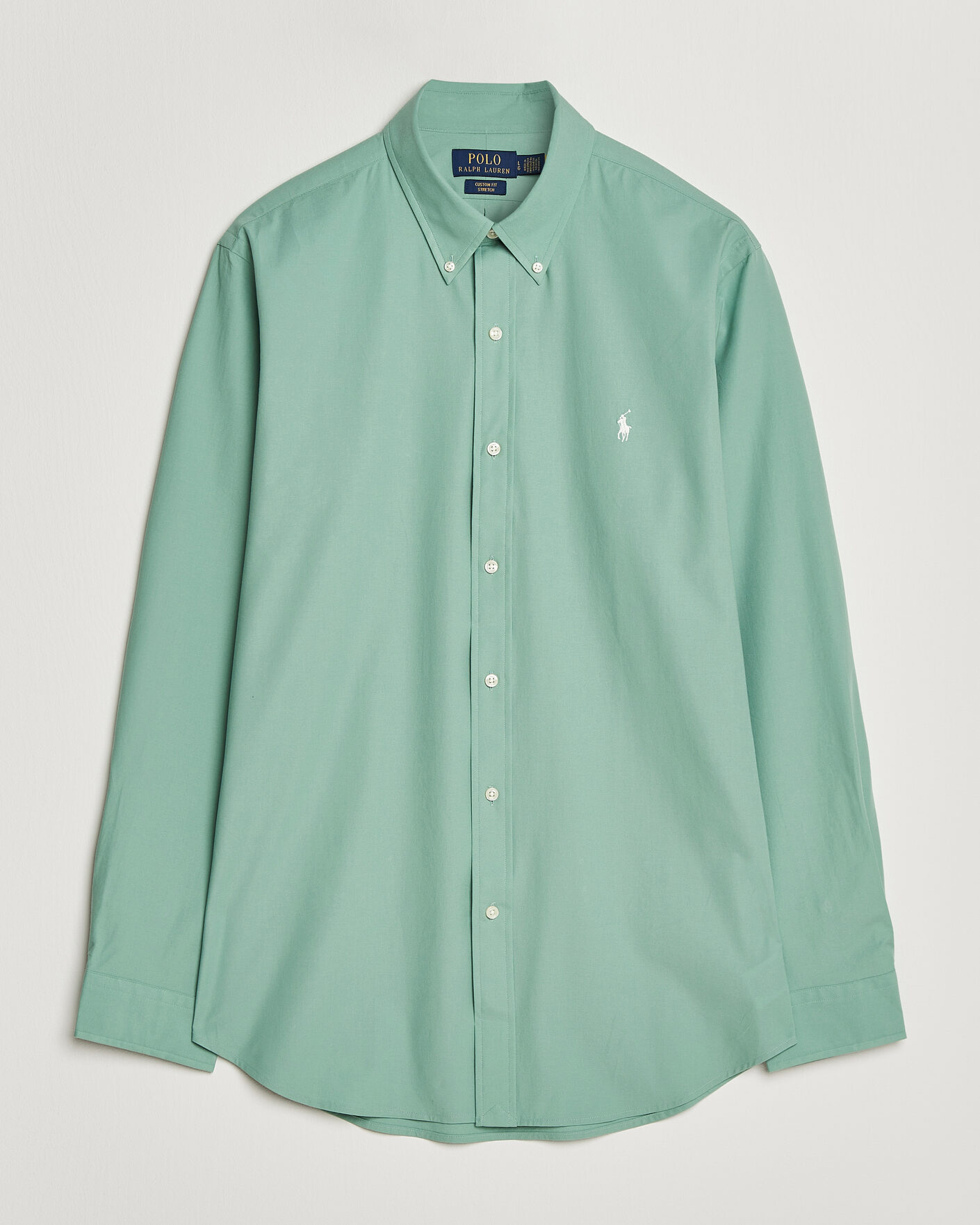Uomini | Camicie | Polo Ralph Lauren | Custom Fit Poplin Shirt Faded Mint