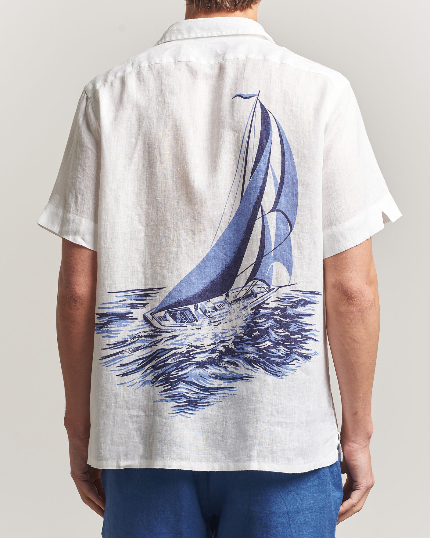 Uomini | Camicie | Polo Ralph Lauren | Linen Camp Shirt Vintage Nautical Sail