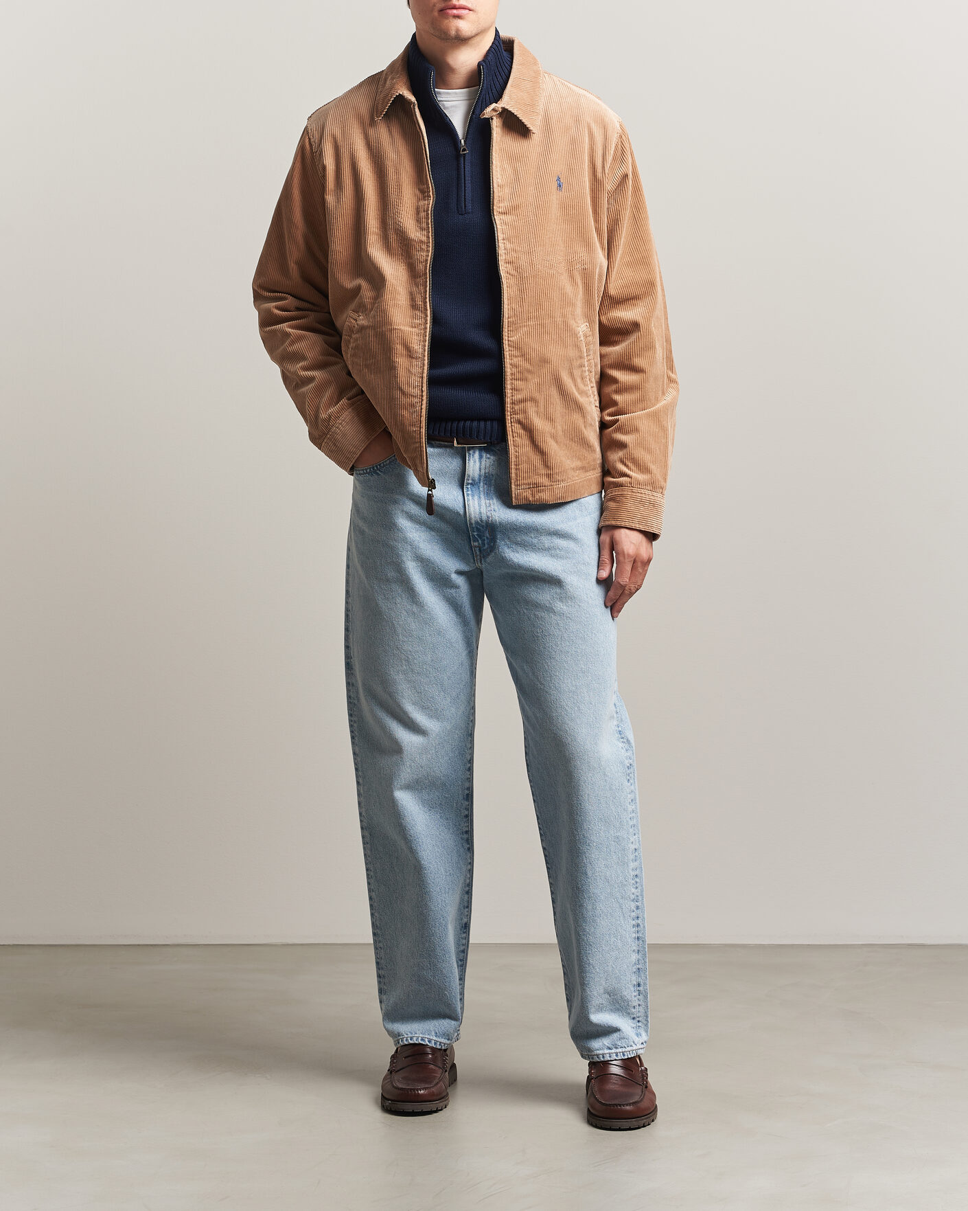 Uomini | Giacche | Polo Ralph Lauren | Wale Corduroy Windbreaker Vintage Khaki