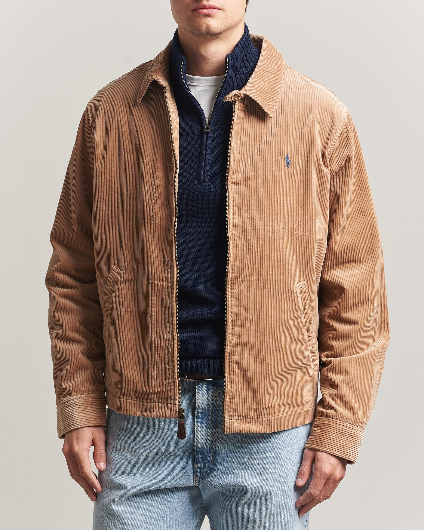 Uomini | Giacche | Polo Ralph Lauren | Wale Corduroy Windbreaker Vintage Khaki