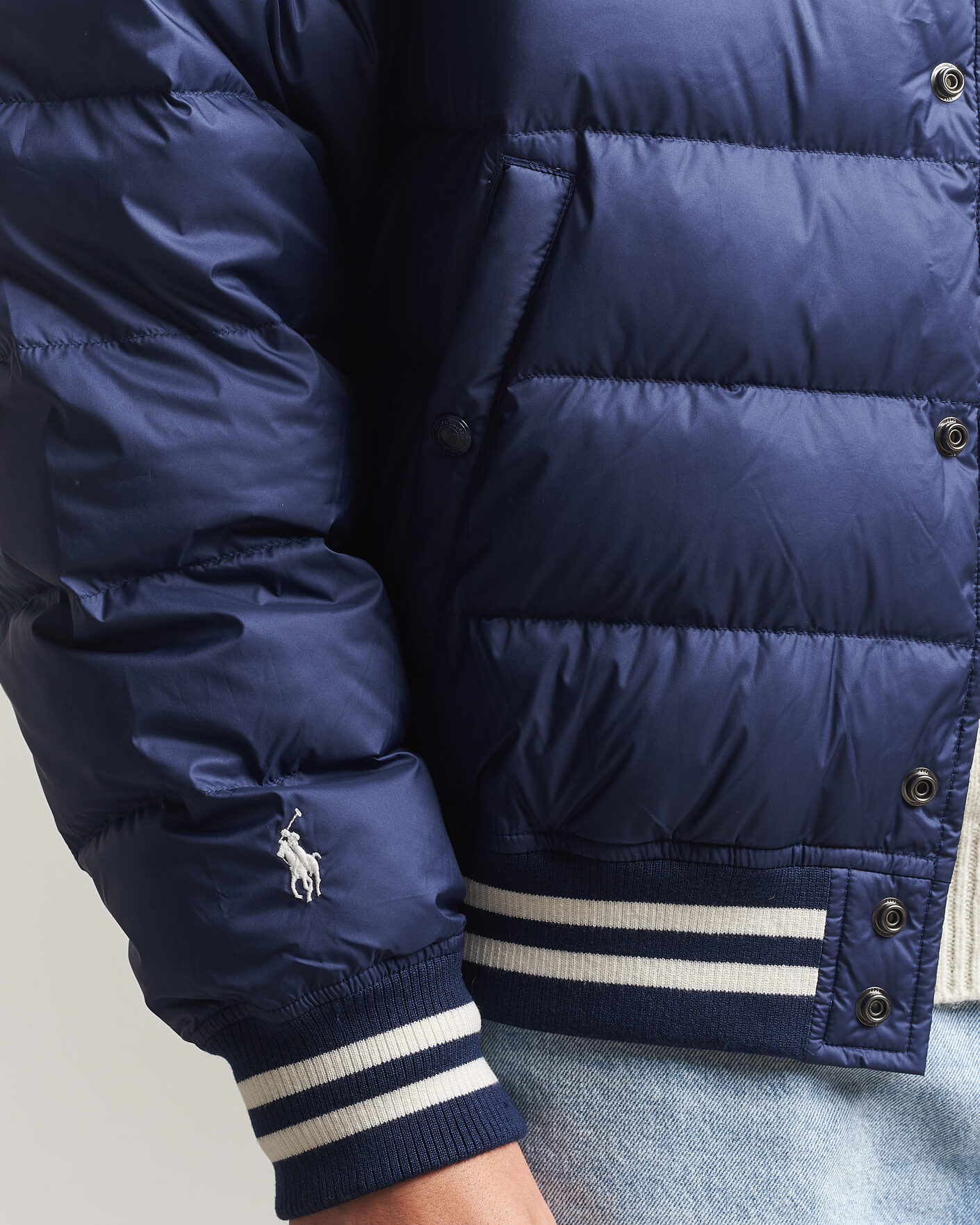 Uomini | Giacche | Polo Ralph Lauren | Quilted Letterman Jacket Newport Navy