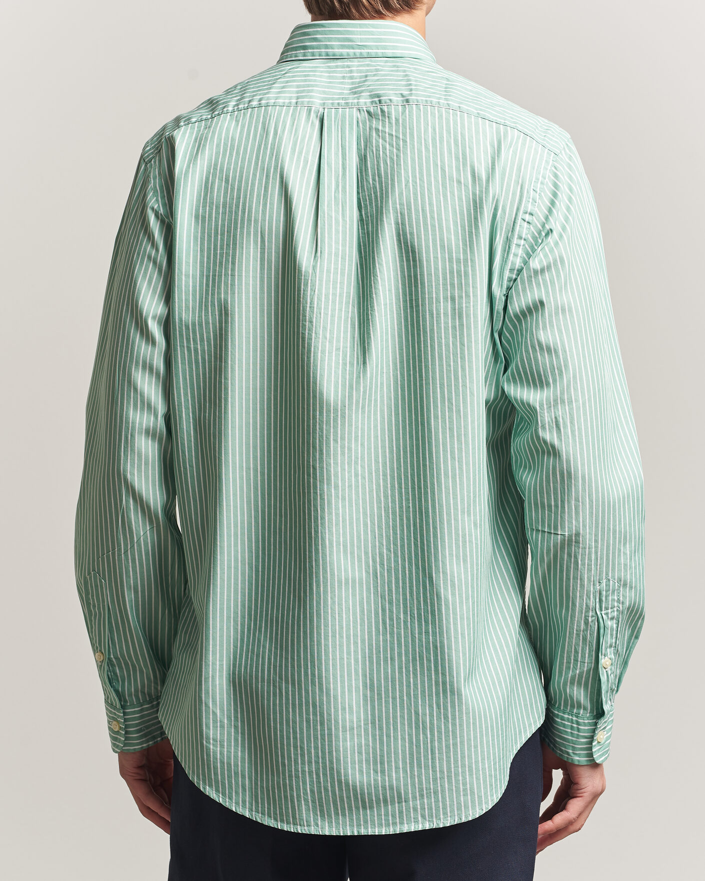Uomini | Camicie | Polo Ralph Lauren | Custom Fit Stripe Poplin Shirt Faded Mint